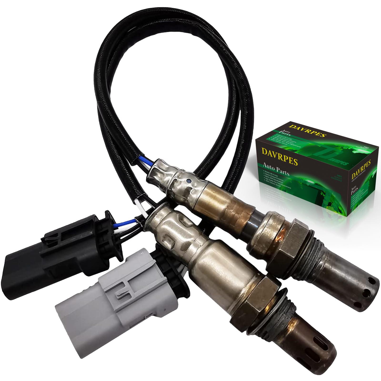 2PCS 12627139 12645561 Upstream Downstream Oxygen Sensor O2 Sensor for Malibu Camaro Colorado Impala Cadillac ATS CTS, Buick Regal, Canyon 2.0L 2.5L 4 Cyl 234-4763 234-4762