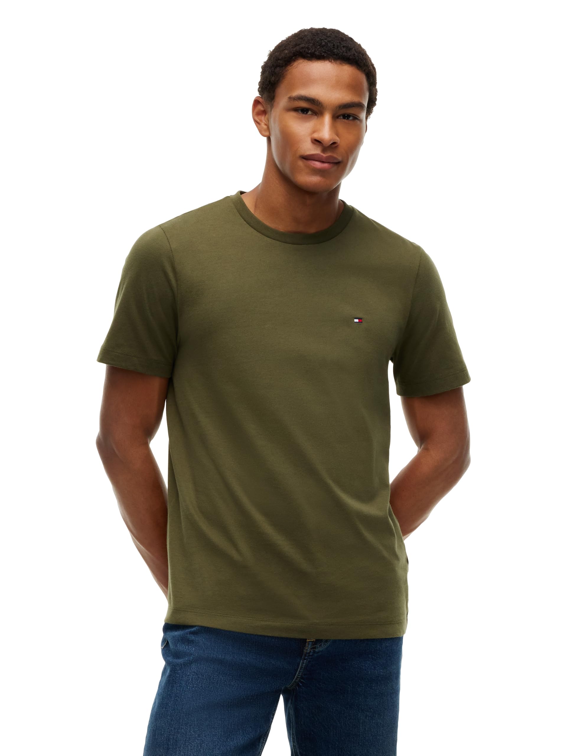 Tommy Hilfiger Men's Short Sleeve Cotton Crewneck T-Shirts in Regular Fit