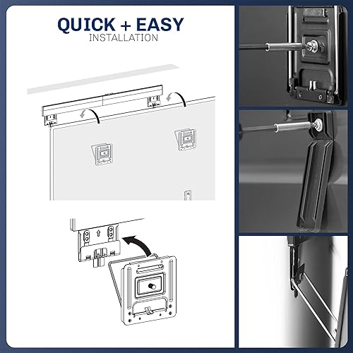 Miniatura 7 de VIVO Soporte de pared universal para TV plana con microhuecos para pantallas de 43 a 90 pulgadas, perfil ultra delgado, Mount-TVMG1
