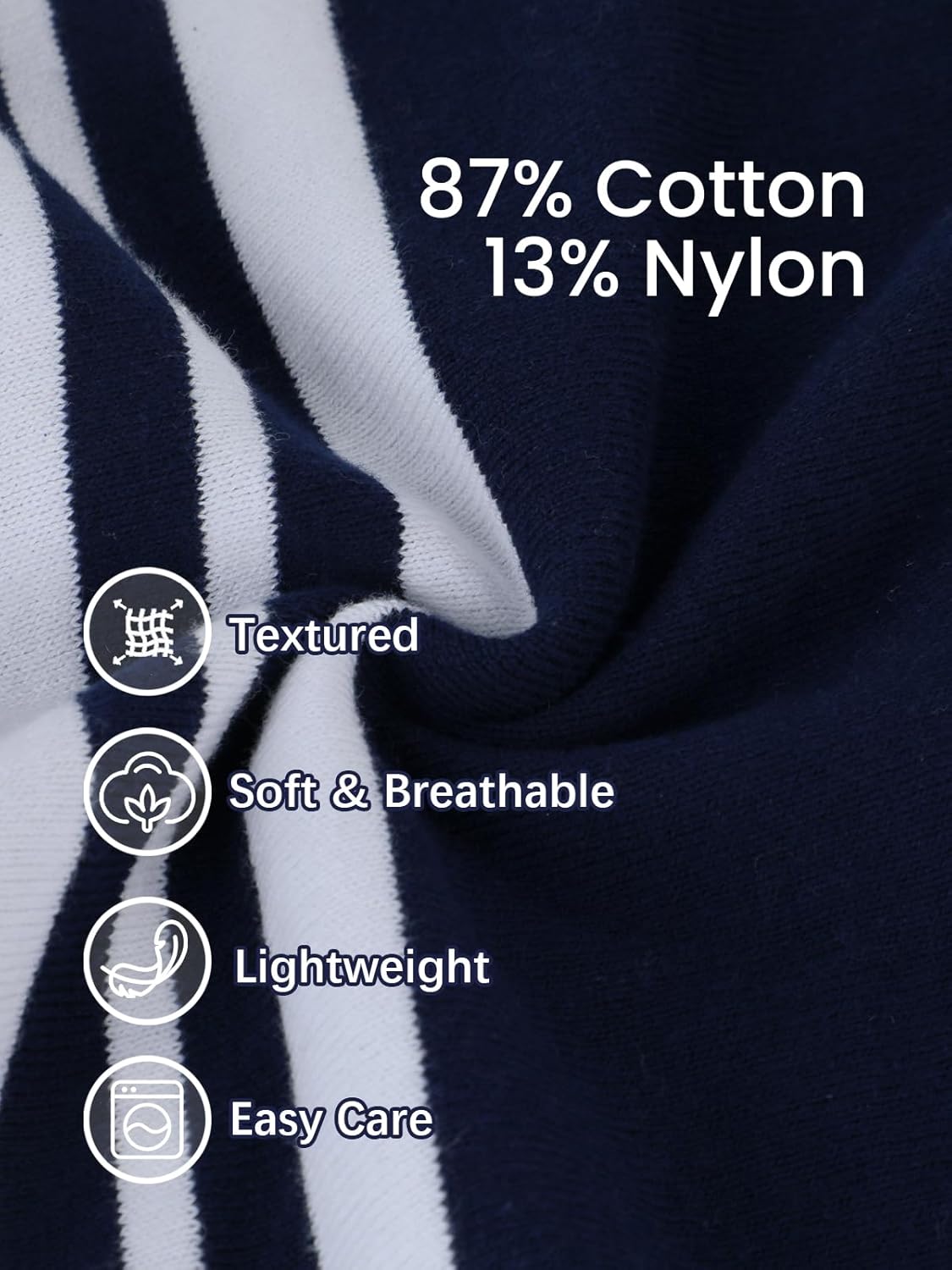 Les umes Mens Polo Shirts Vintage Stripe V-Neck Short Sleeve Knit Cotton Summer Golf Casual Shirts - Image 6