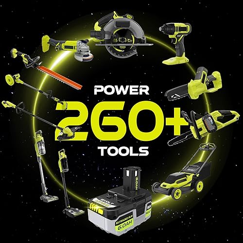 Miniatura 13 de Repuesto P108 4AH para Ryobi 18V ONE + batería P108 P102 P103 P104 P105 P107 P109 P122 compatible con todas las herramientas eléctricas Ryobi 18V