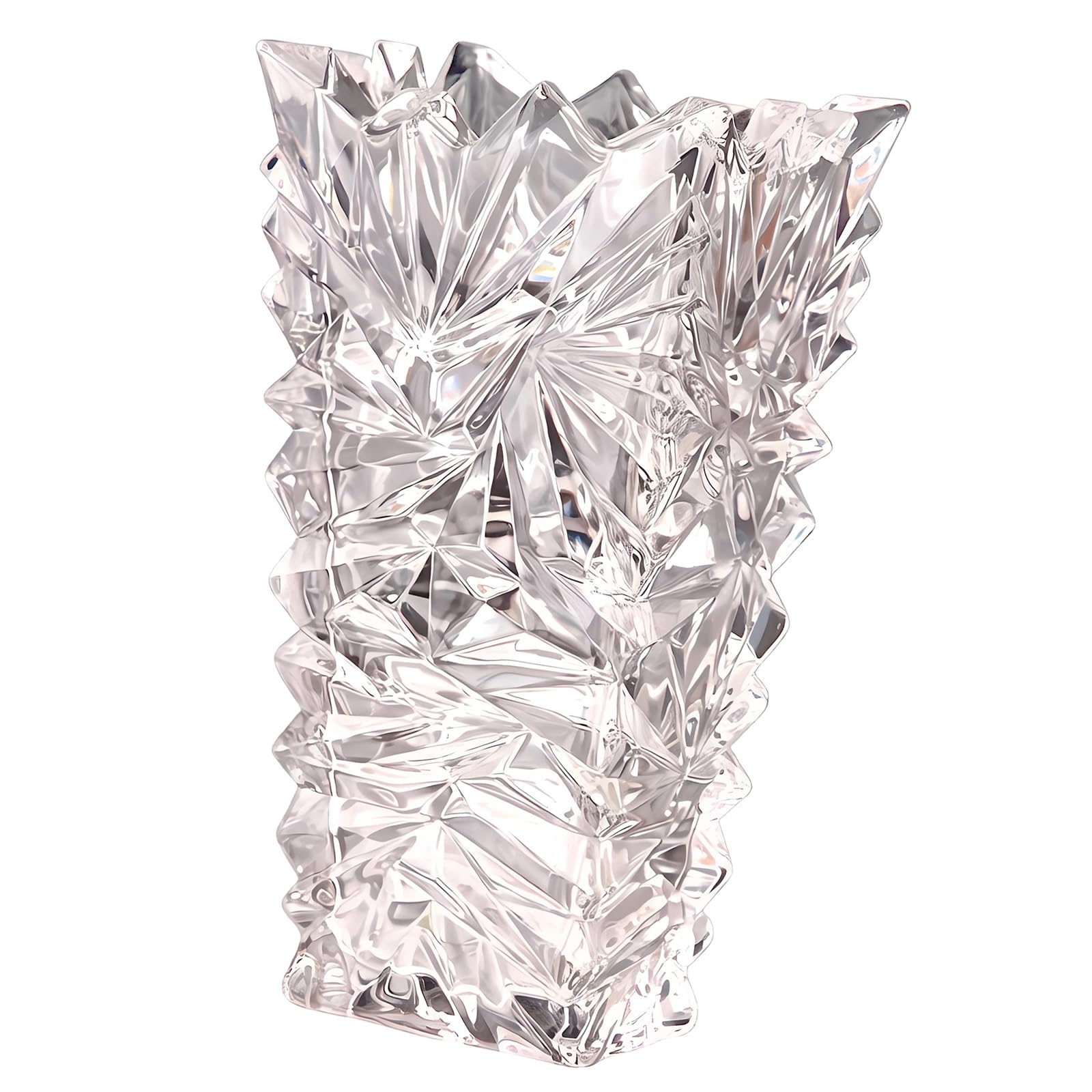 Artistic Glass Vase for Indoor, Adds Touch of Elegance to Living Space Clear Glass Vases