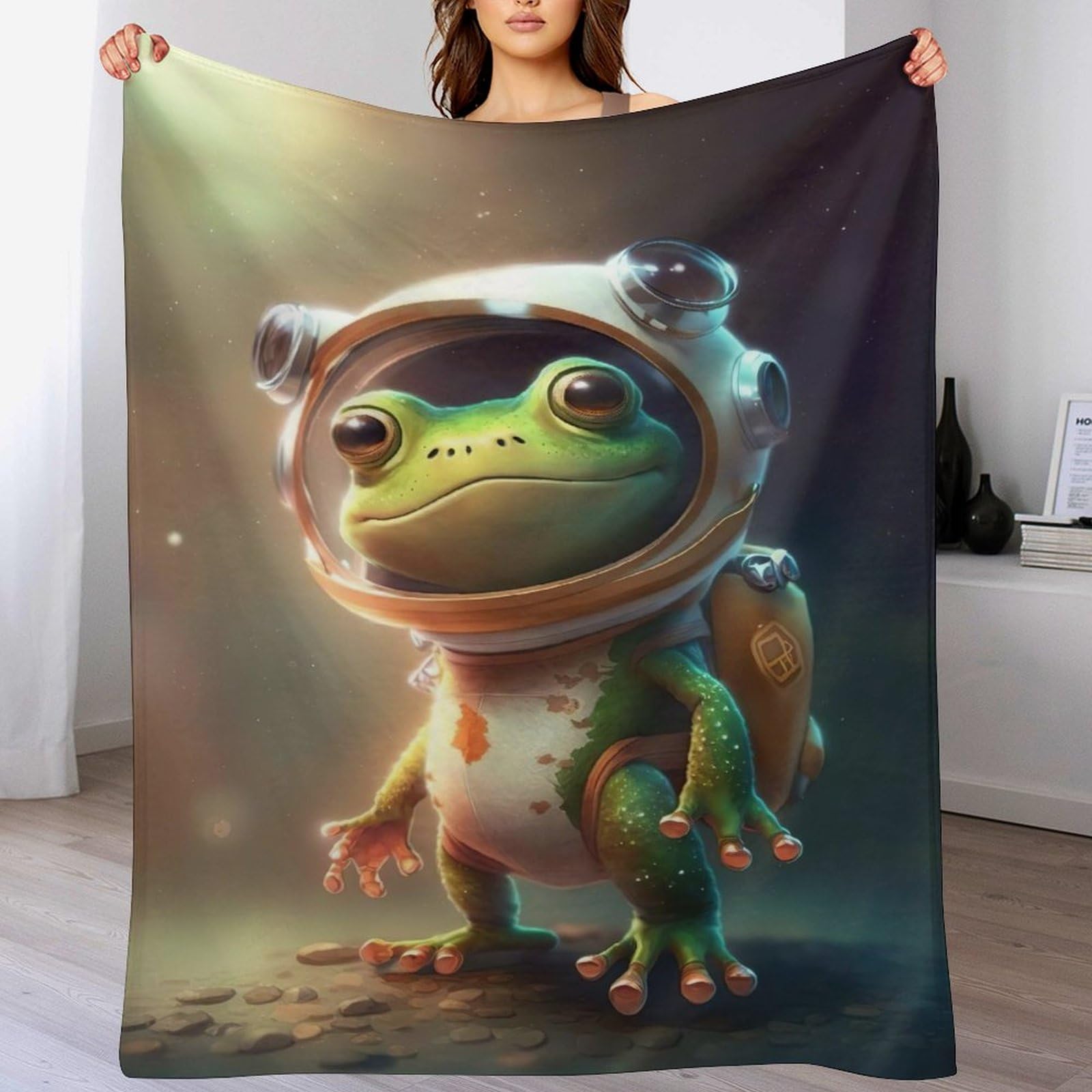 Couverture grenouille chaude et douce en flannel pour créer un nid douillet chez soi