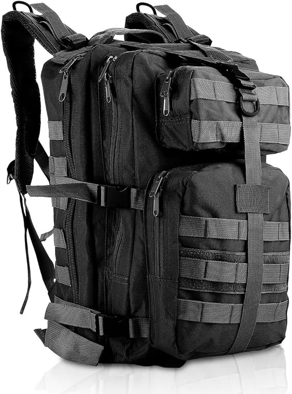 La mochila militar SHANNA es de alta calidad, con capacidad de 35L y diseño transpirable para un uso cómodo en actividades al aire libre. Con sistema de suspensión Molle para mayor versatilidad. Adecuada para senderismo, camping, escalada, caza y más.