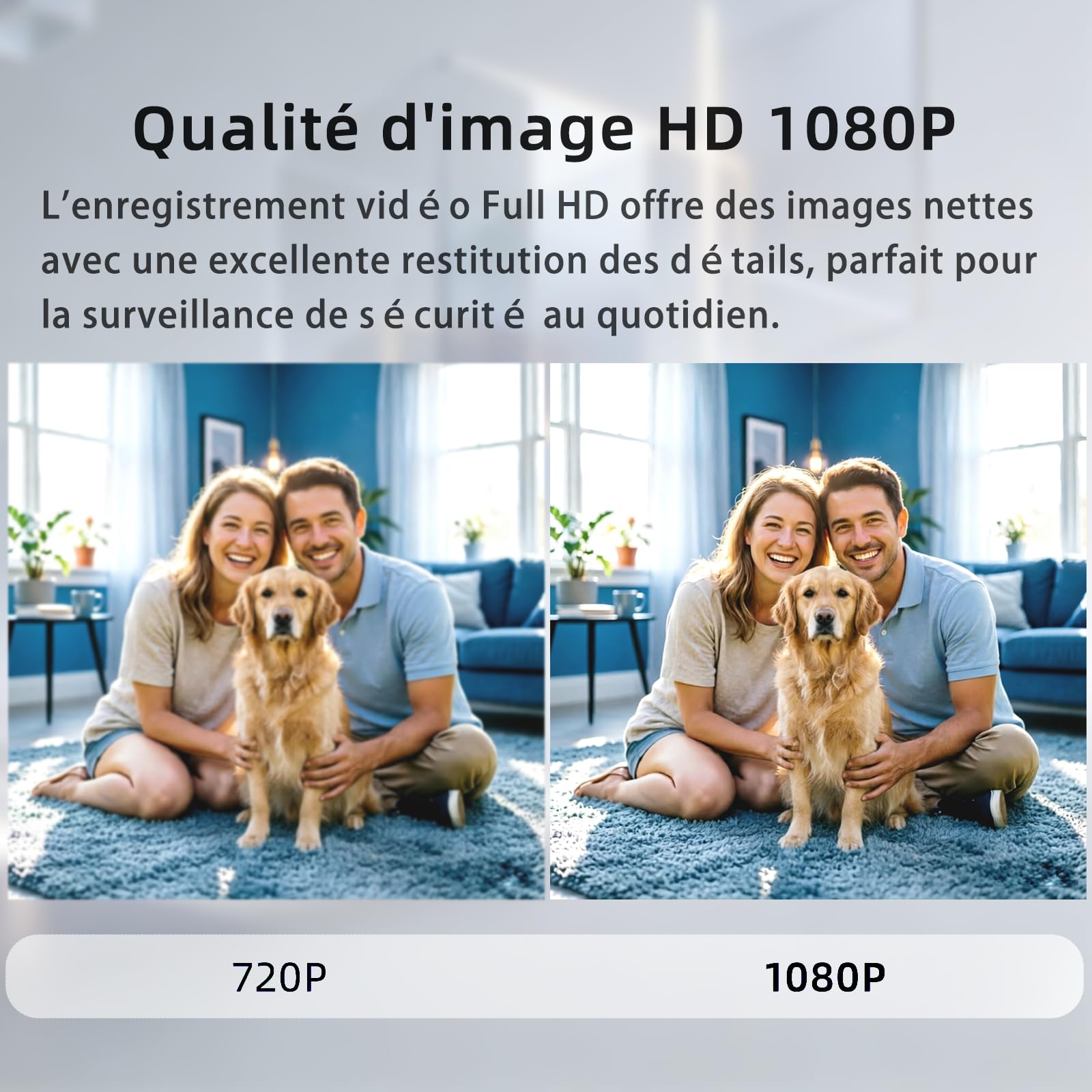 Mini caméra HD 1080P, caméra de sécurité domestique portable plug‑and‑play | détection de mouvement, idéale pour la surveillance 24h des enfants, animaux de compagnie, bureau et entrepôt, sans Wi-Fi.