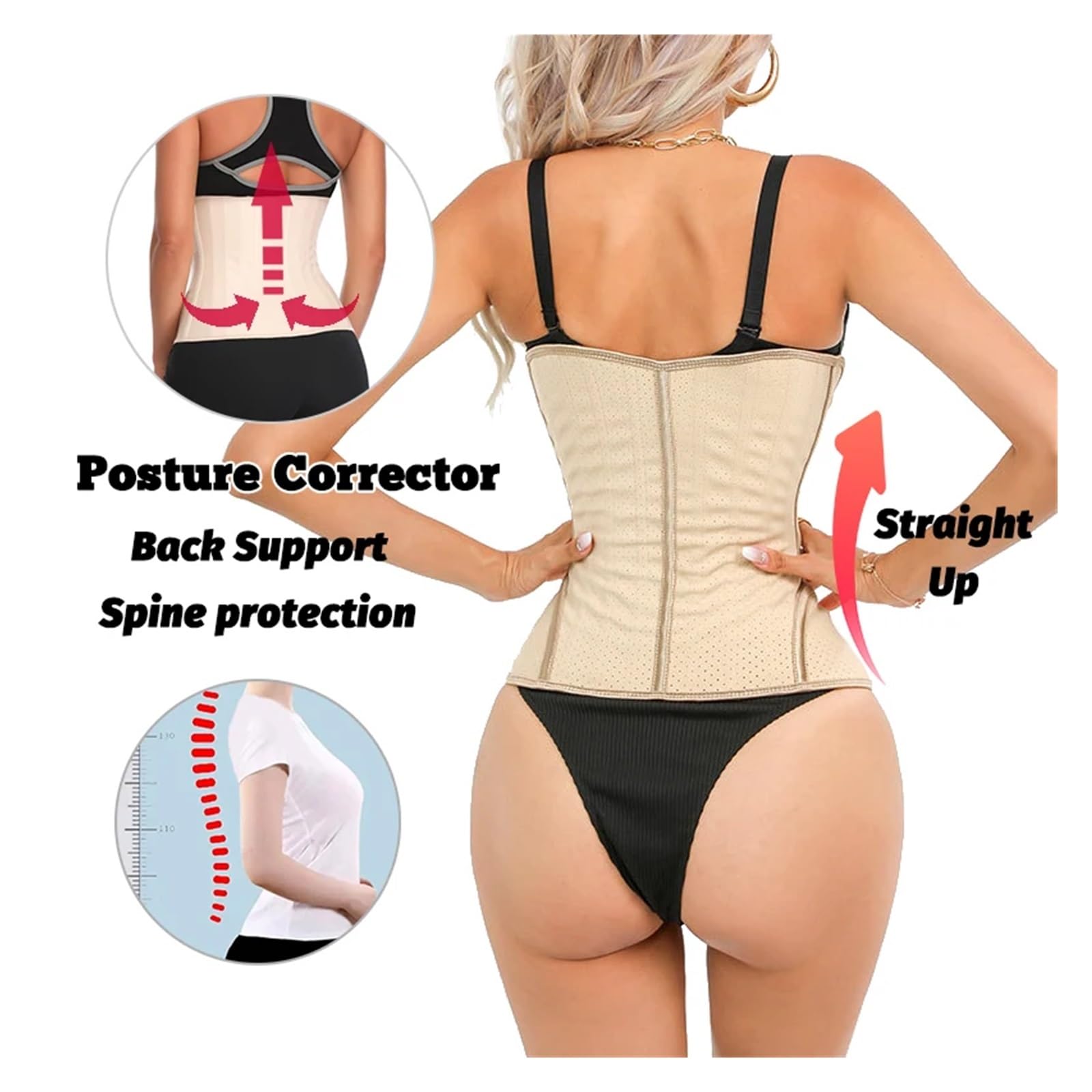 Ceinture Abdominale pour Femme Corset Amincissant for Femme, Gaine Amincissante, de Poitrine, réducteur Corps, Ceinture Abdominale pour Le Sport