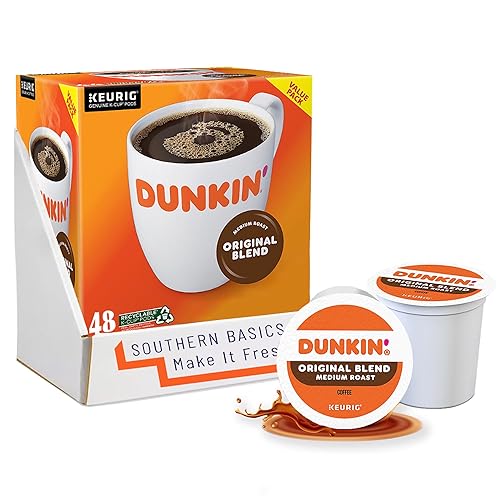 Miniatura 1 de Dunkin Donuts - K-Cups de café con sabor original para cafeteras Keurig K Cup, el embalaje puede variar (48 unidades)