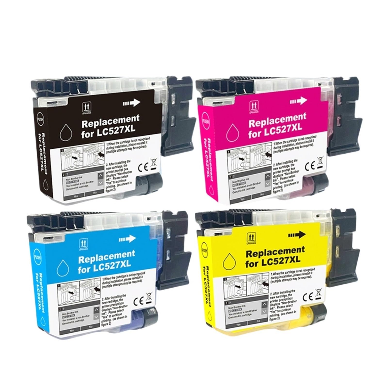Cartuccia d'inchiostro, compatibile con Brother, LC527 LC-527 LC527XL