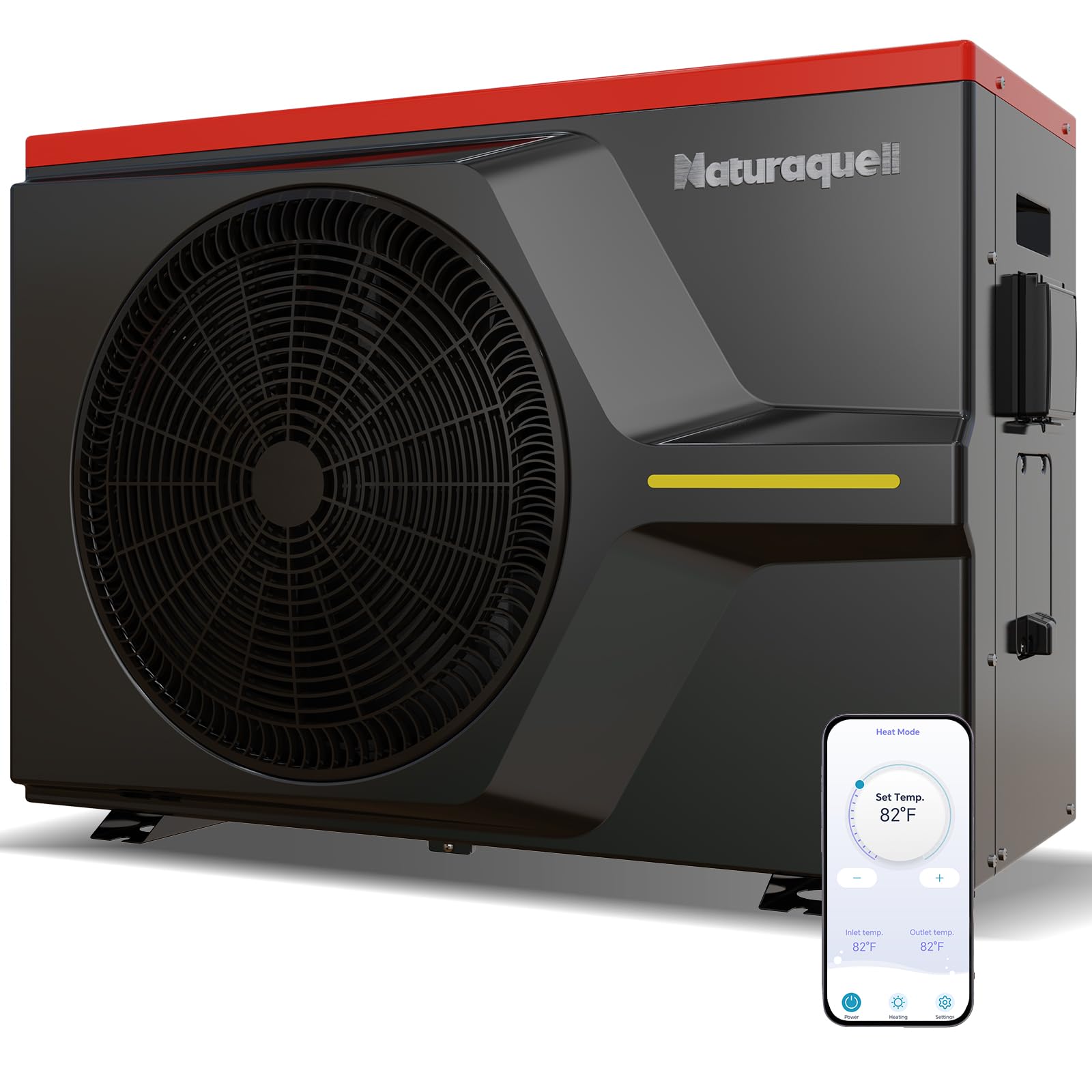 Inverter Pool Heat Pump, Up to 16000 Gallons, Above/Inground Pools