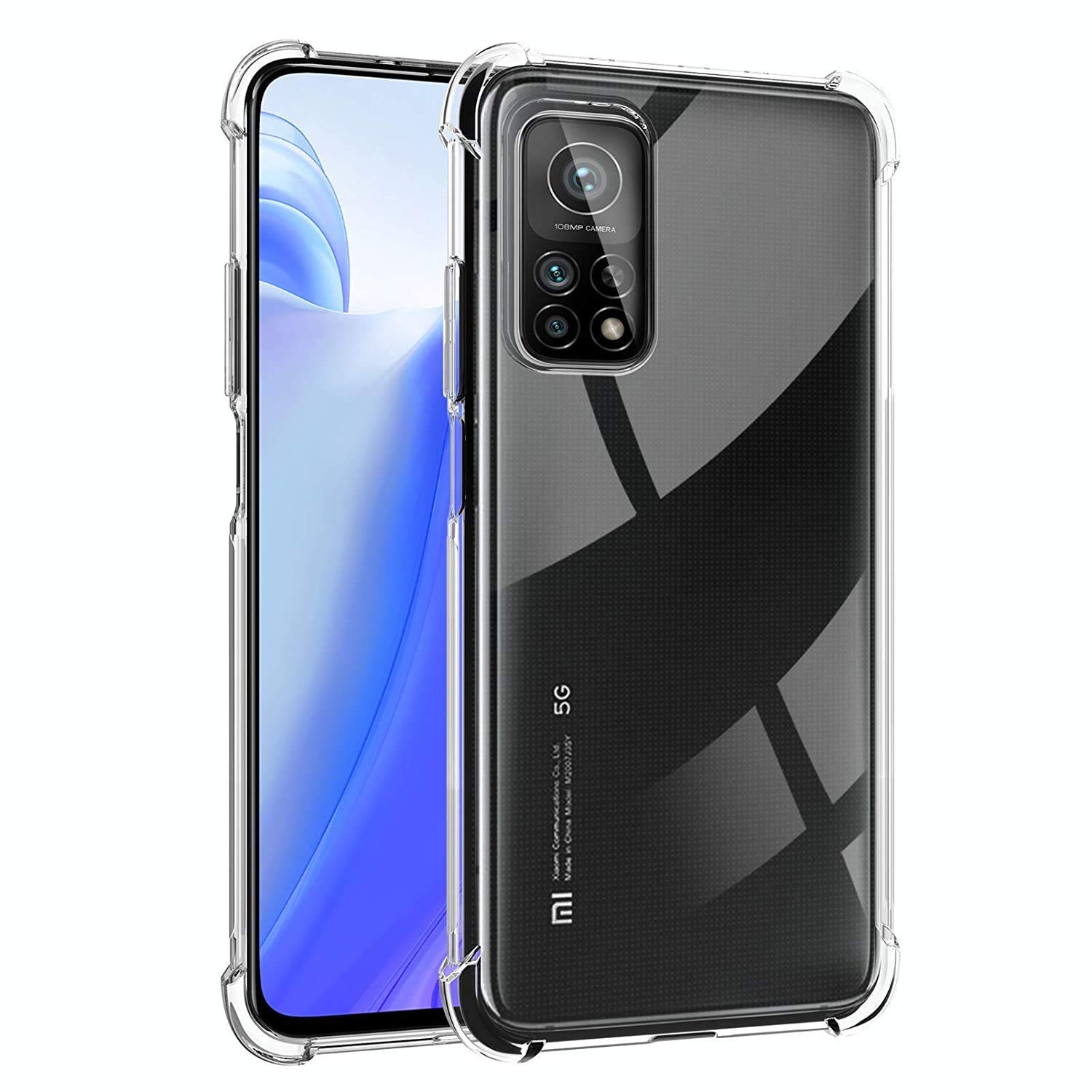 EMODIL Case for Xiaomi Mi 10T 5G / Mi 10T Pro 5G / Redmi K30S Case Cover Back Air Cushion Soft Silicone Shockproof Anti-Scratch Protective Bumper Shell Corner ®