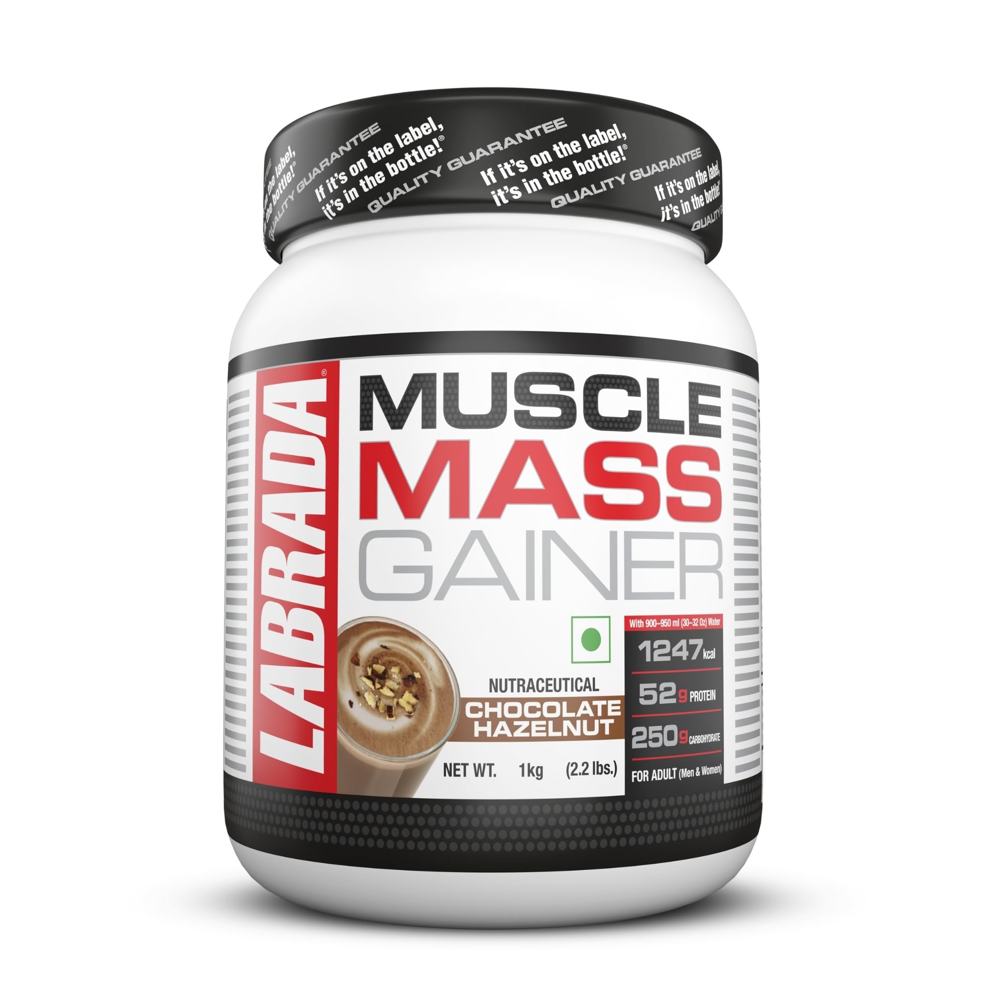 Labrada Muscle Mass Gainer | 52g Protein, 250g Carbs, 1g Creatine per Serving |Weight Gainer Powder, 3 kg Mocha — Amazon image 9