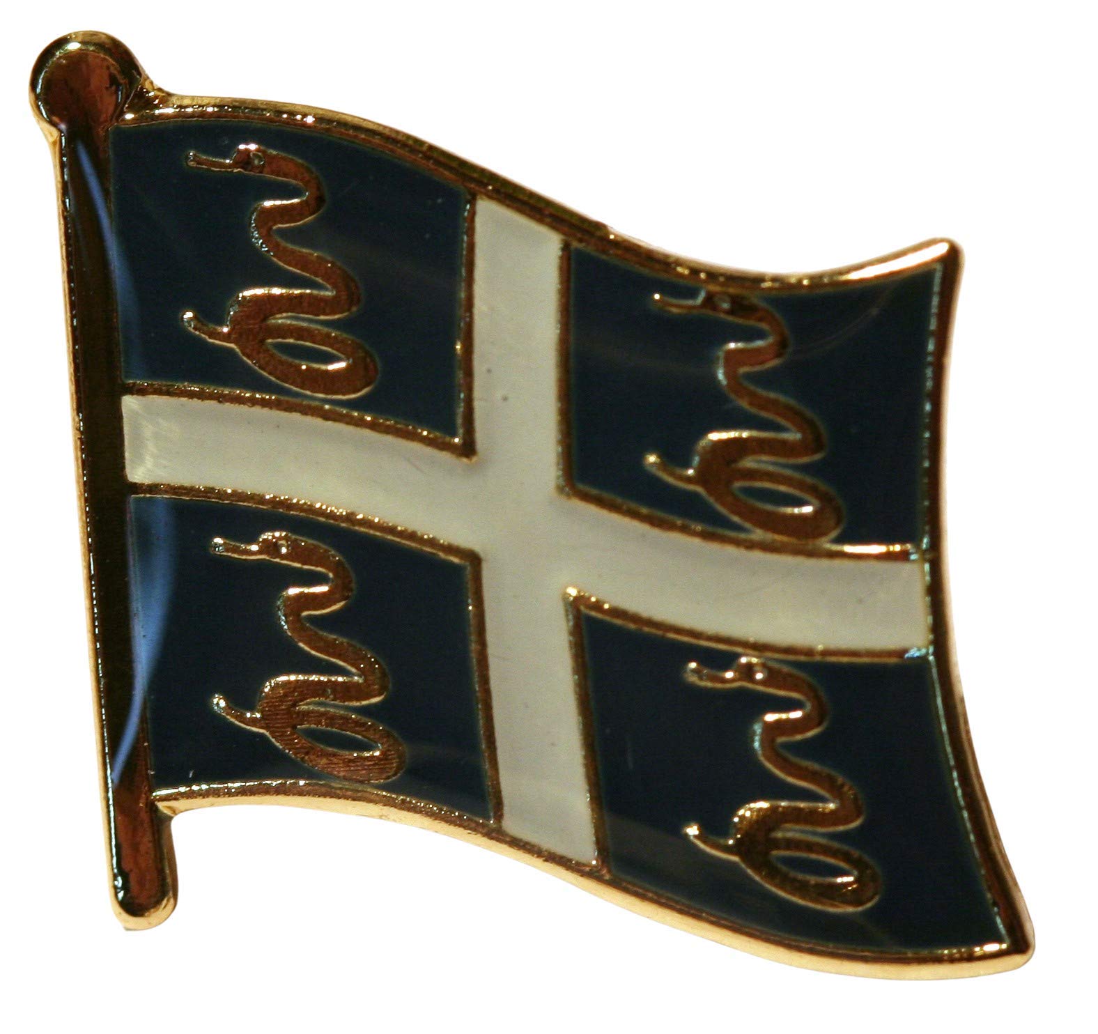 Buxton's Badges Multiple Martinique Flag Pin Badge