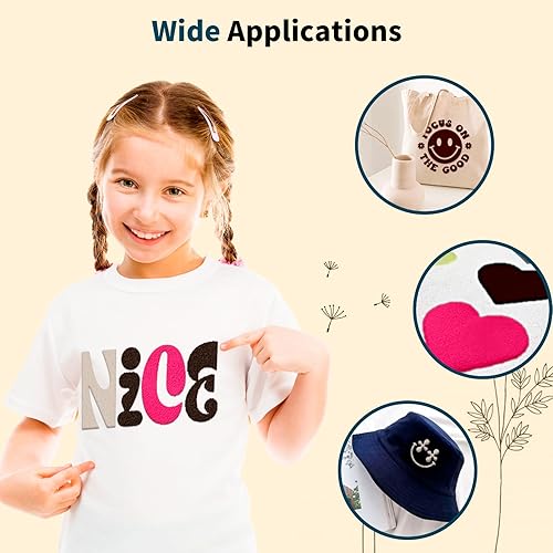 Miniatura 9 de HTVRONT Vinilo de transferencia de calor 3D, 5 hojas de vinilo 3D para camisetas, vinilo de transferencia de calor rojo para Cricut y Cameo, fácil