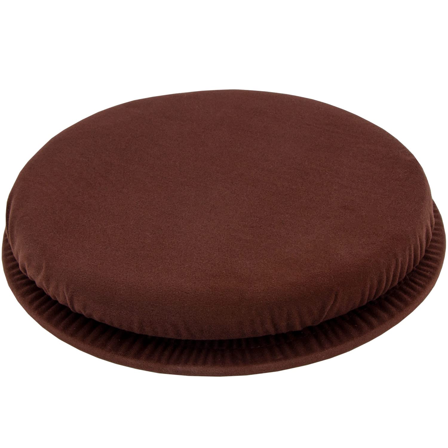 DMI 360 Degree Swivel Seat Cushion, Portable and Lightweight, Great for Home, Office or Travel, Velour, Brown