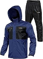 Vista 1 de Rodeel Traje impermeable para pesca para hombres (conjunto de chaqueta y pantalón de lluvia)