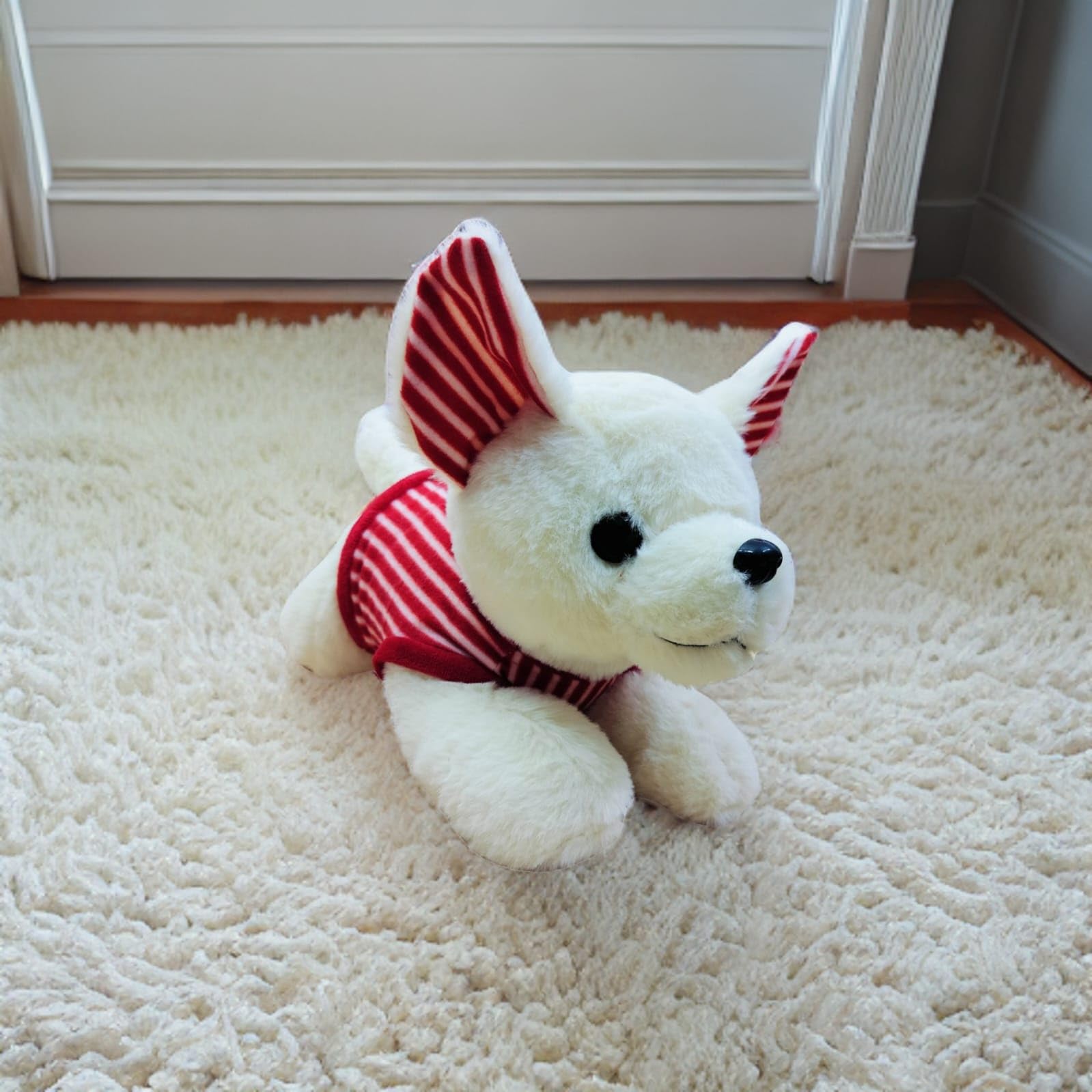 Happy Dog Peluche pour filles, bébés, garçons, petite amie, 35 cm avec couleur crème