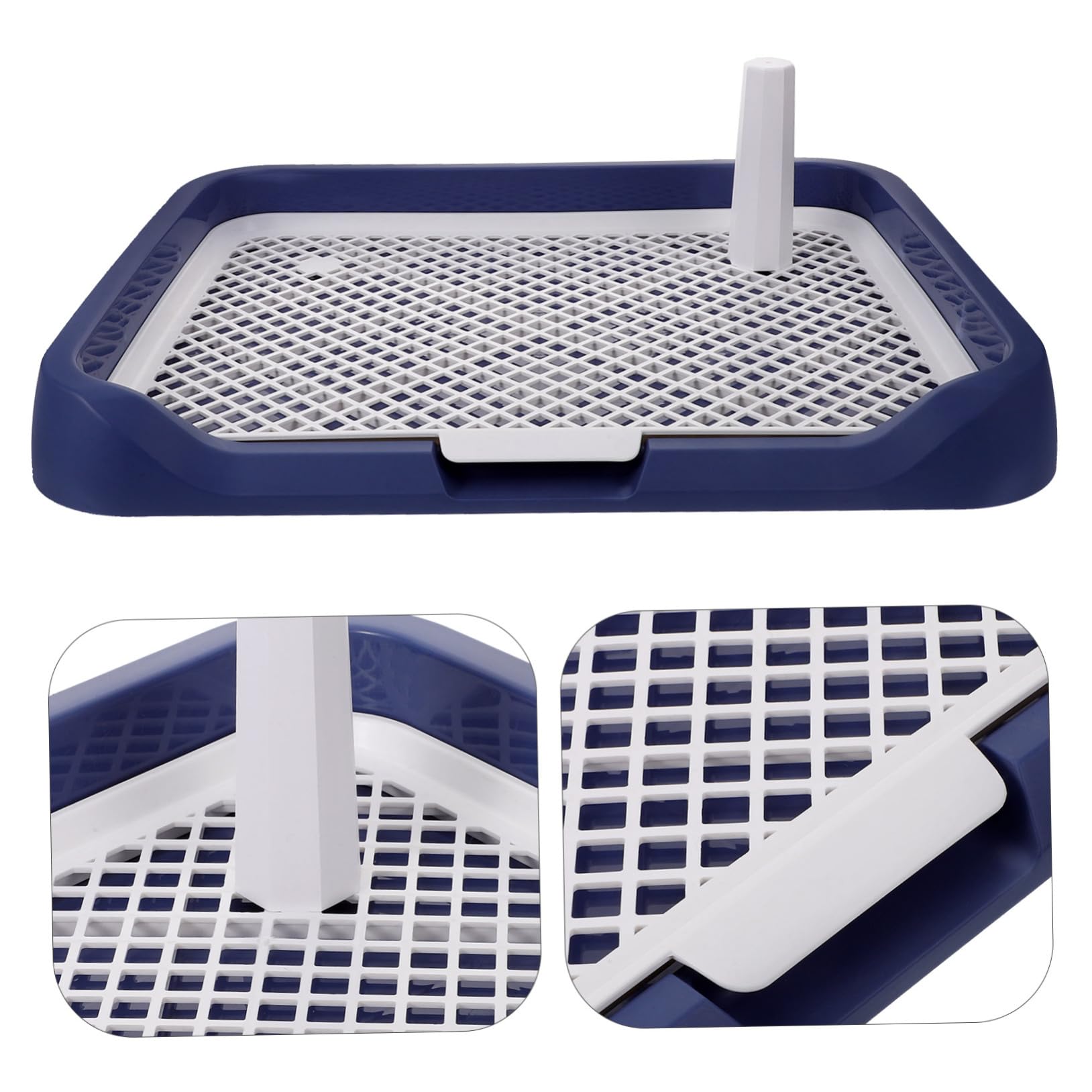 FONDOTIN -Slip Dog Potty Tray Indoor Dog Potties Mesh Pet Toilet Plastic Puppy Toilet Pet Cage Pad