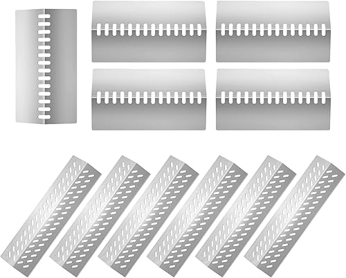 Folocy Placas de calor para domador de llama para parrilla, piezas de repuesto para parrilla de gas para Bull 16520, 16631, Brahma 57568, Angus
