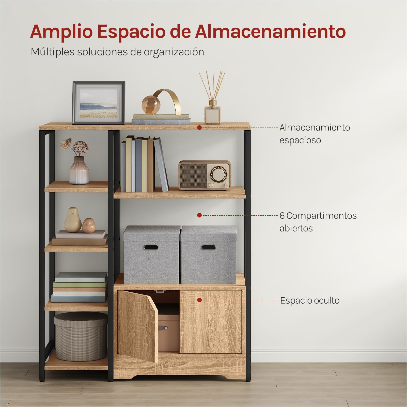 WOLTU Estantería Almacenaje, Estanteria de Pie