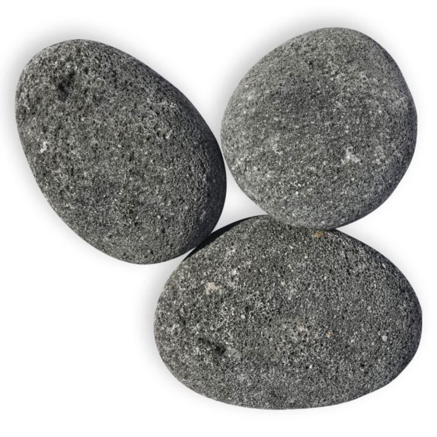 American Fireglass X-Large Lava Stone (Tumbled) Gray/Black 4" - 6", 10 lb. Bag-image-25