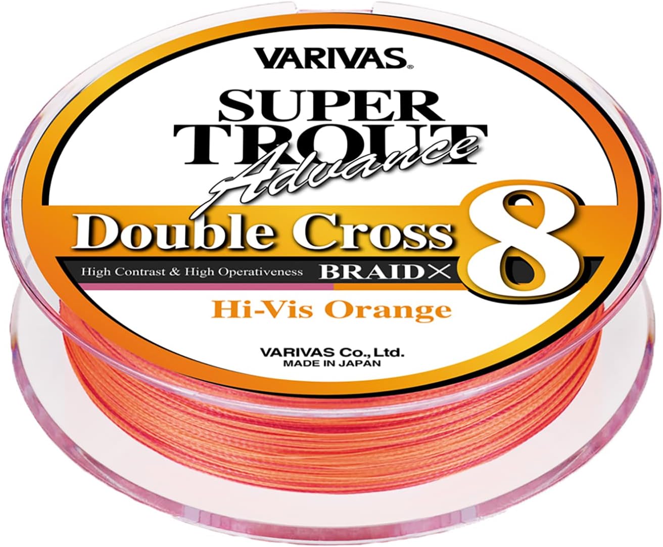 バリバス(VARIVAS) スーパートラウトアドバンス ダブルクロスPE X8 ハイビスオレンジ 100m