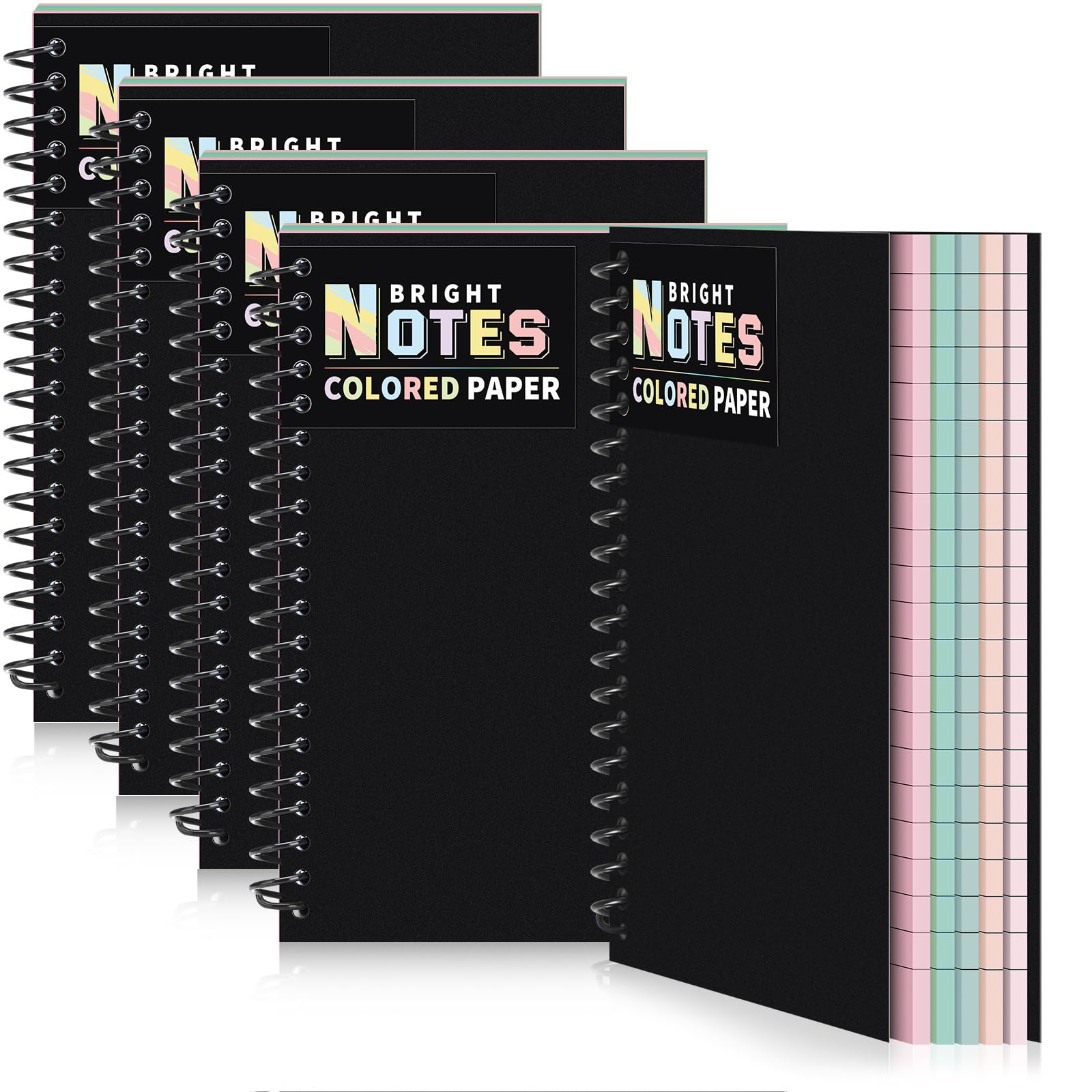 Amazon.com : Eaasty 6 Pack Spiral Notebook 5 x 7 Inch College