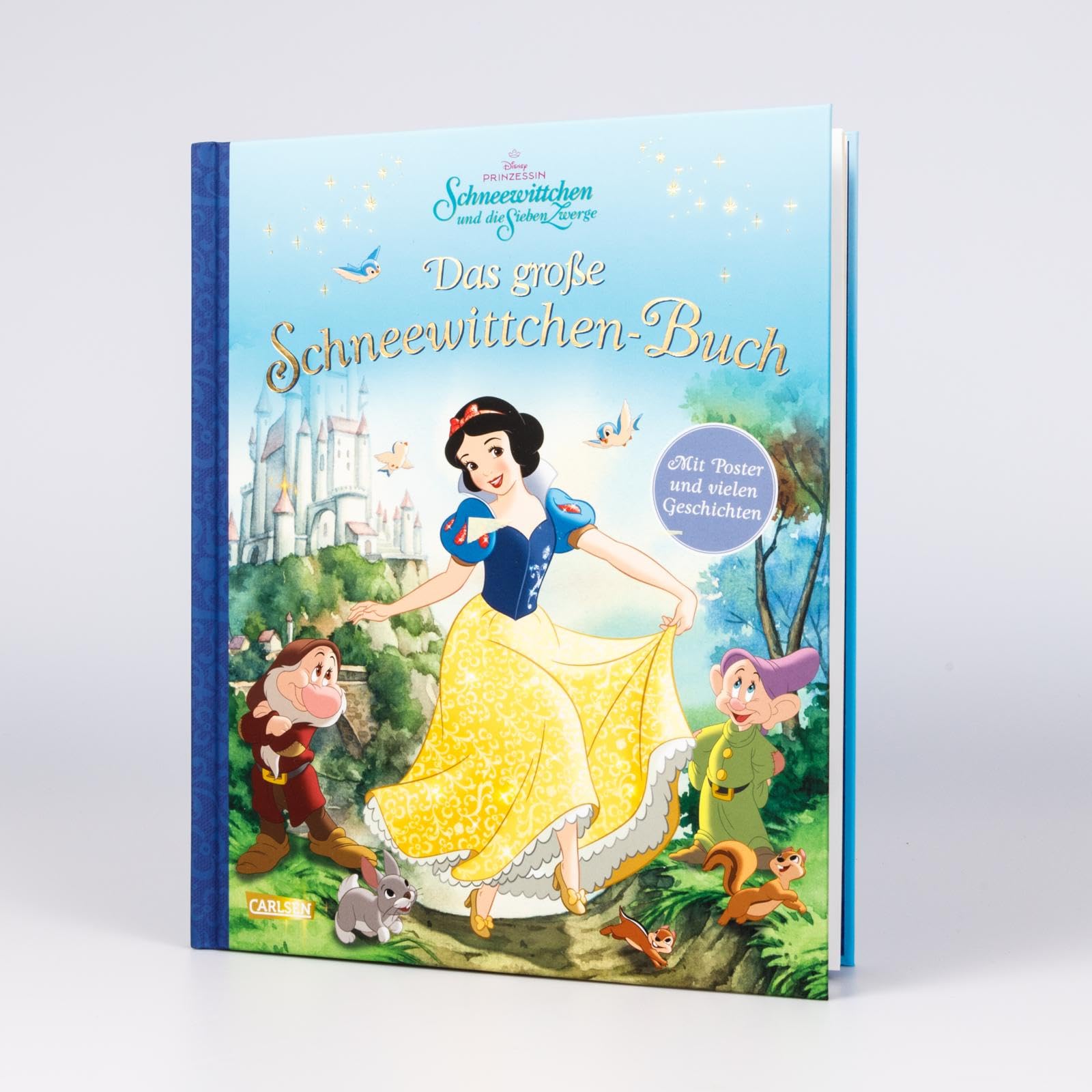 Das große Schneewittchen-Buch – mit beigelegtem Poster: Hochwertiges Buch mit Goldfolie auf dem Cover (Disney - Das große Buch mit den besten Geschichten)