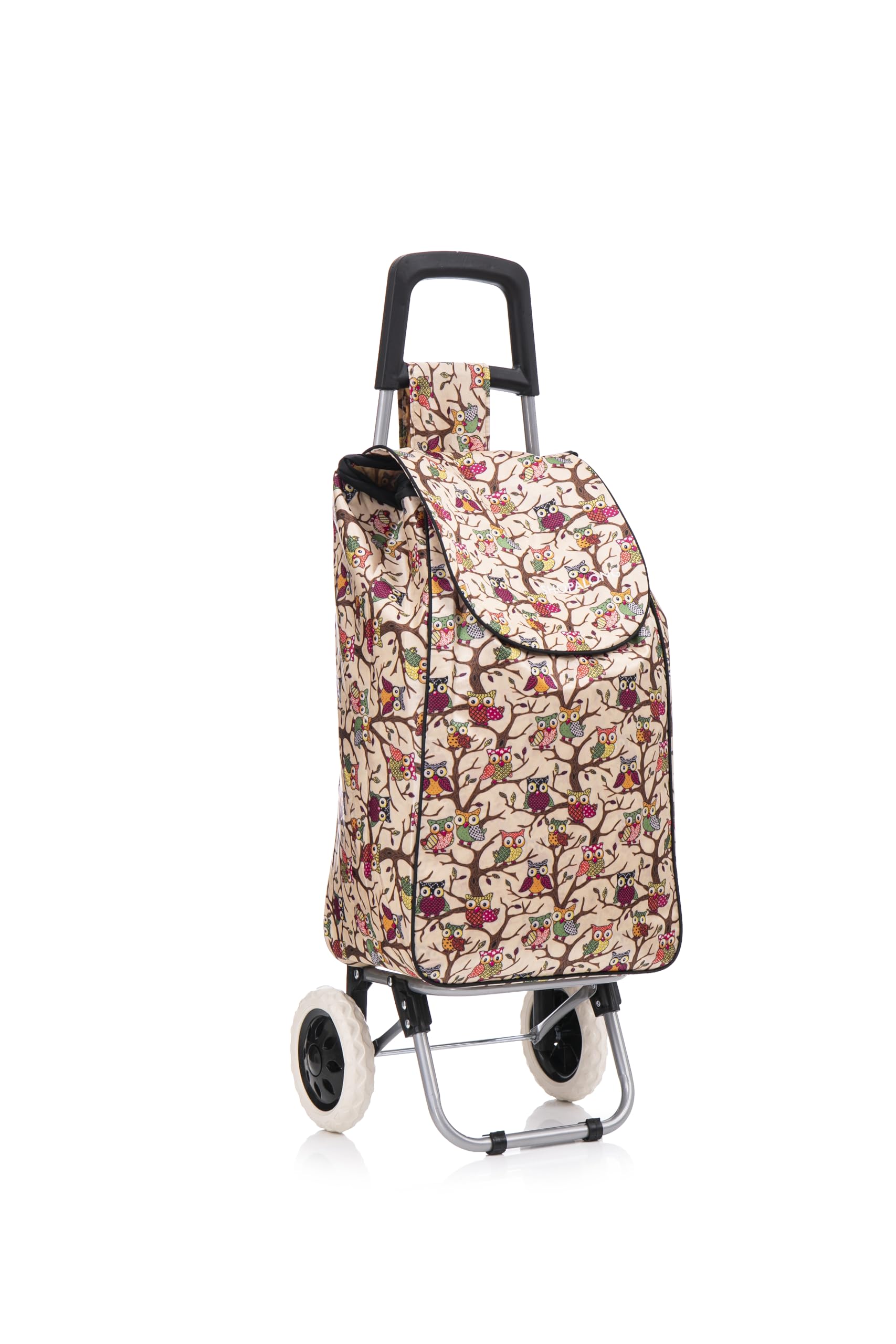37 Litre Folding Large Lightweight Shopping Trolley, Hard Wearing & Foldaway for Easy Storage, Large Shopping Trolley on 2 Wheels Shopping Cart