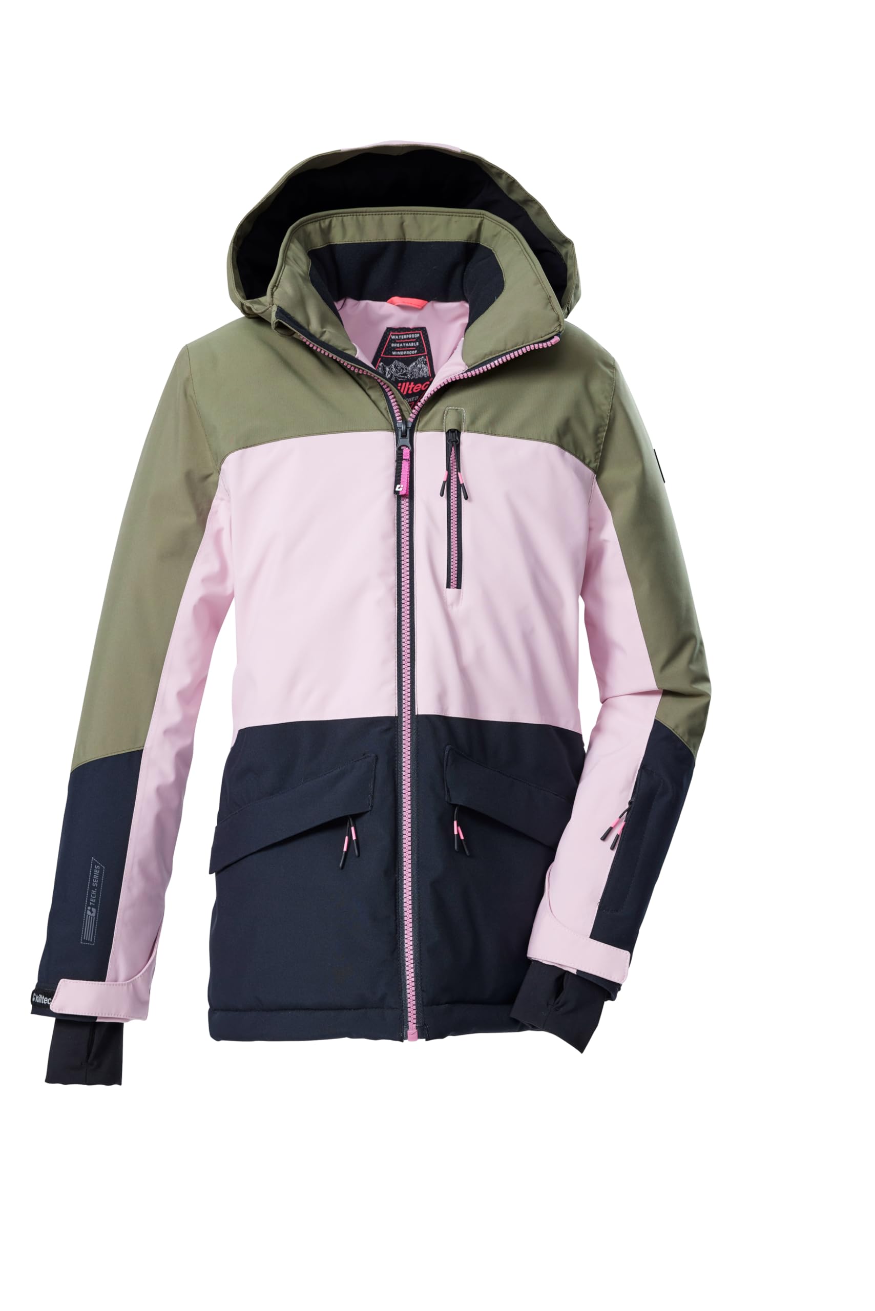 Killtec Mädchen Ksw 208 Grls Ski Jckt Skijacke/Funktionsjacke mit Kapuze und Schneefang