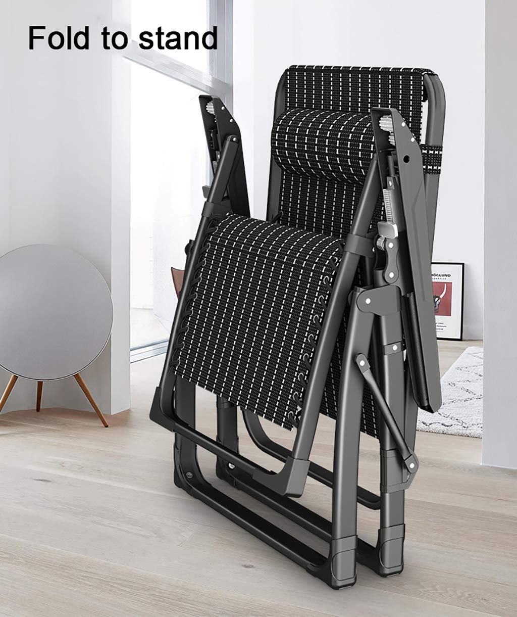 TB1 Zero Gravity Chair With Cup Holder - Folding Reclining Garden Lounger, Adjustable Sun Lounger, Supports 150kg