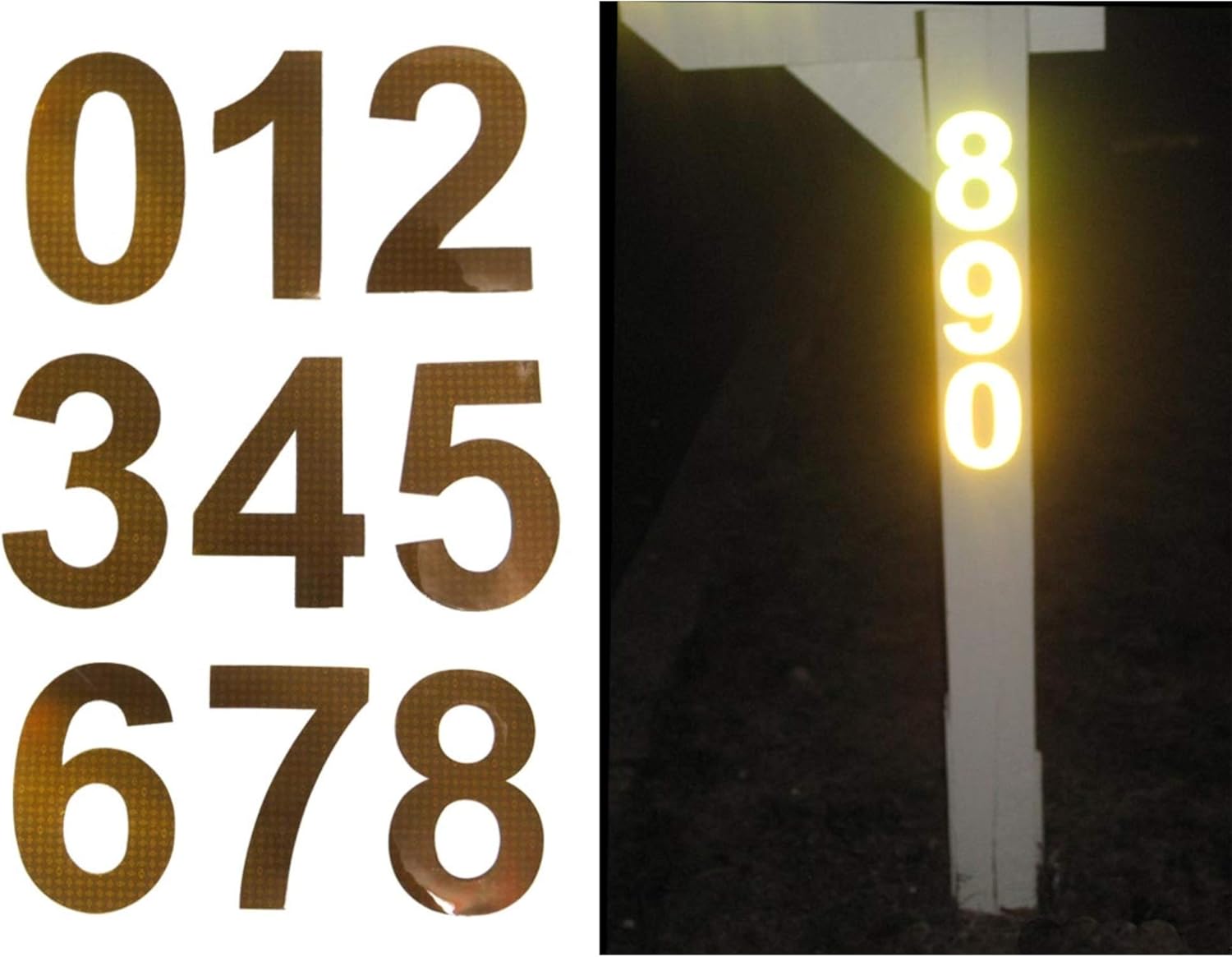 Bright Ideas RA1 Reflective Address Numbers (up to 5 numbers)