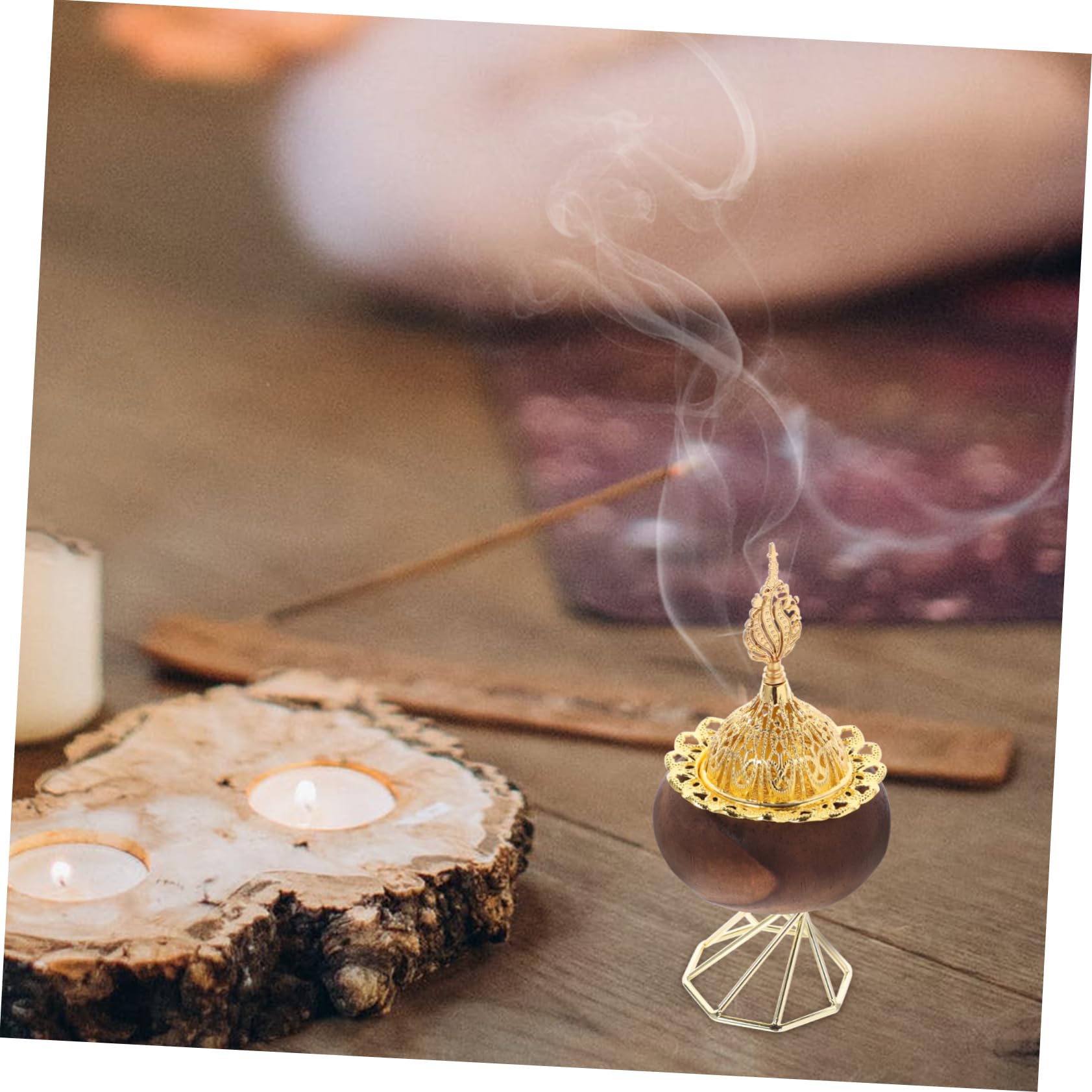 TOPBATHY 3st Desktop-räuchergefäß Weihrauchbrenner Schmücken Dekorativer Weihrauchbrenner Halter Für Räucherstäbchen Räuchergefäß Aus Holz Für Zu Hause Hölzern