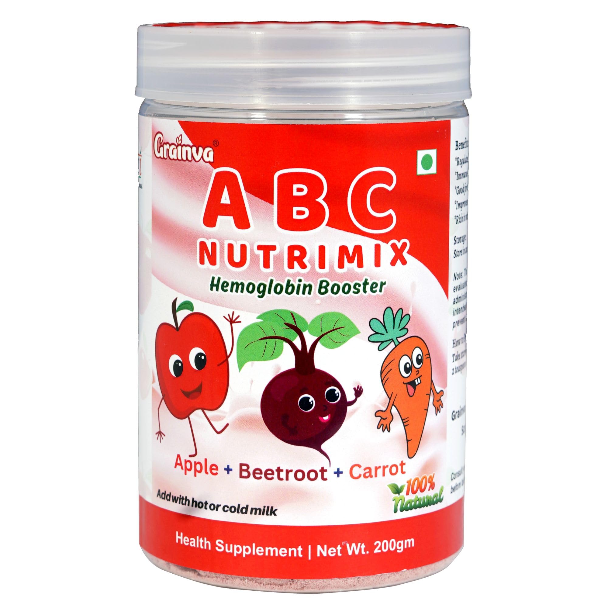 Grainva Nutri Mix Malt Milk Powder, 200G, Dry Fruits, Apple Beetroot Carrot Mix, Chemical Free, For Kids & Adults (3) (B0D3RGHQ34) Amazon Price History, Amazon Price Tracker