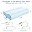 Anvo Memory Foam Pillow, Neck Contour Cervical Orthopedic Bed Pillow for Sleeping Side Back Stomach Sleeper, Ergonomic Design for Neck and Shoulder Pain Relief, Blue White, Firm