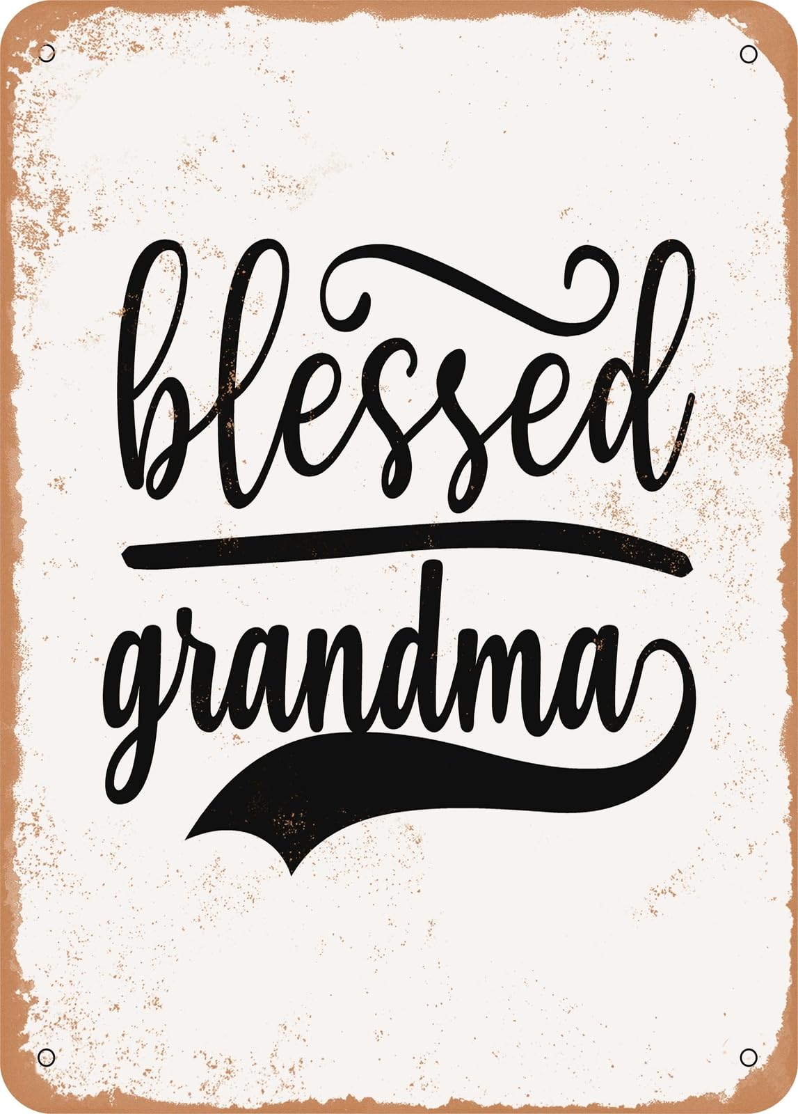 Metal Sign - Blessed Grandma - 5 - Vintage Look home decor