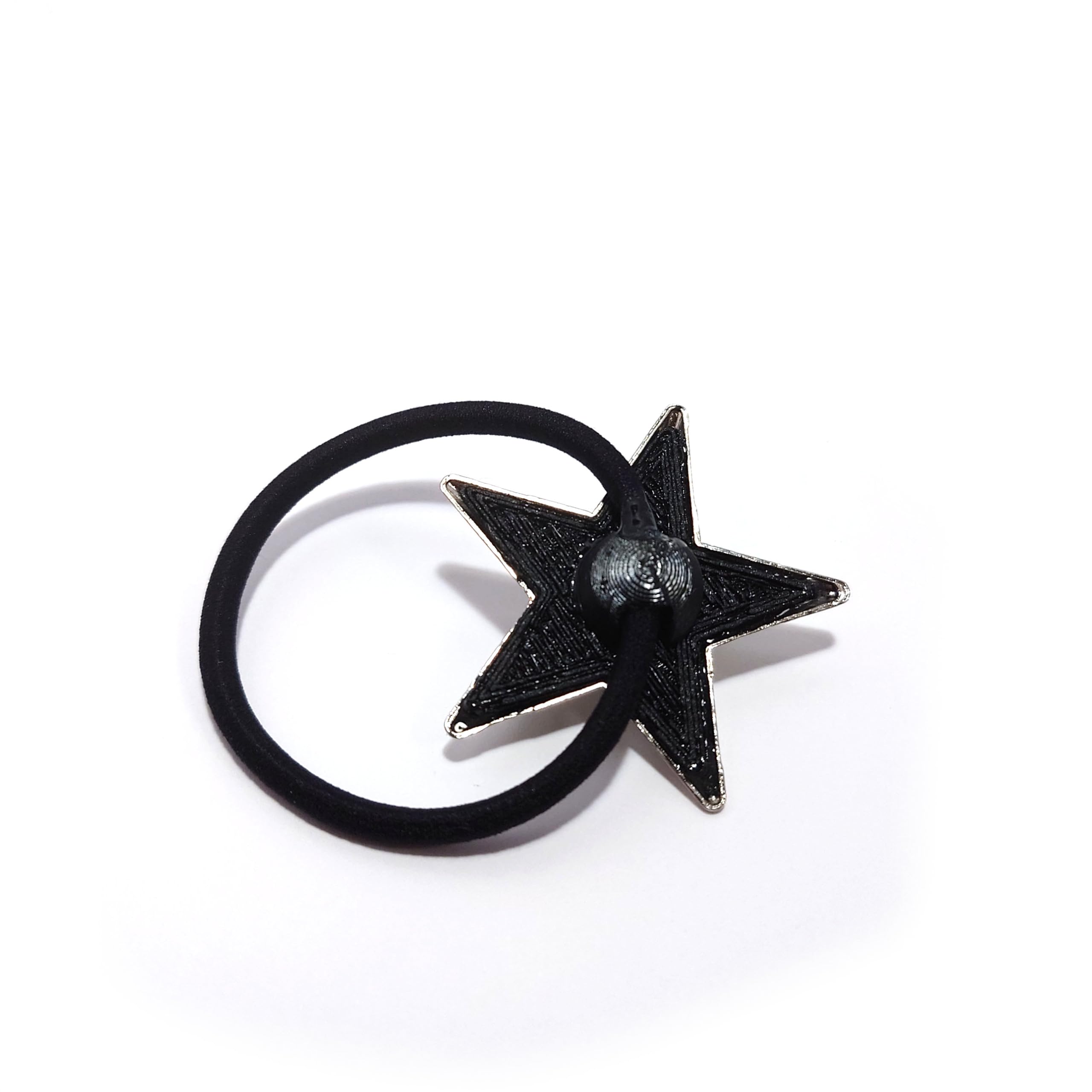 Amazon | H4512(SHOUT RUE) 星スタッズ 特大 45mm ヘアゴム 五芒星