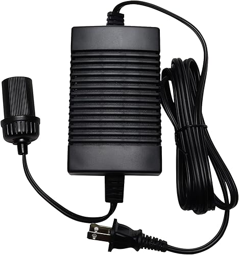 Koolatron Adaptador de corriente: convertidor de 12 V 5 A para refrigerador de automóvil, dispositivos portátiles, suministros de vehículos, cable