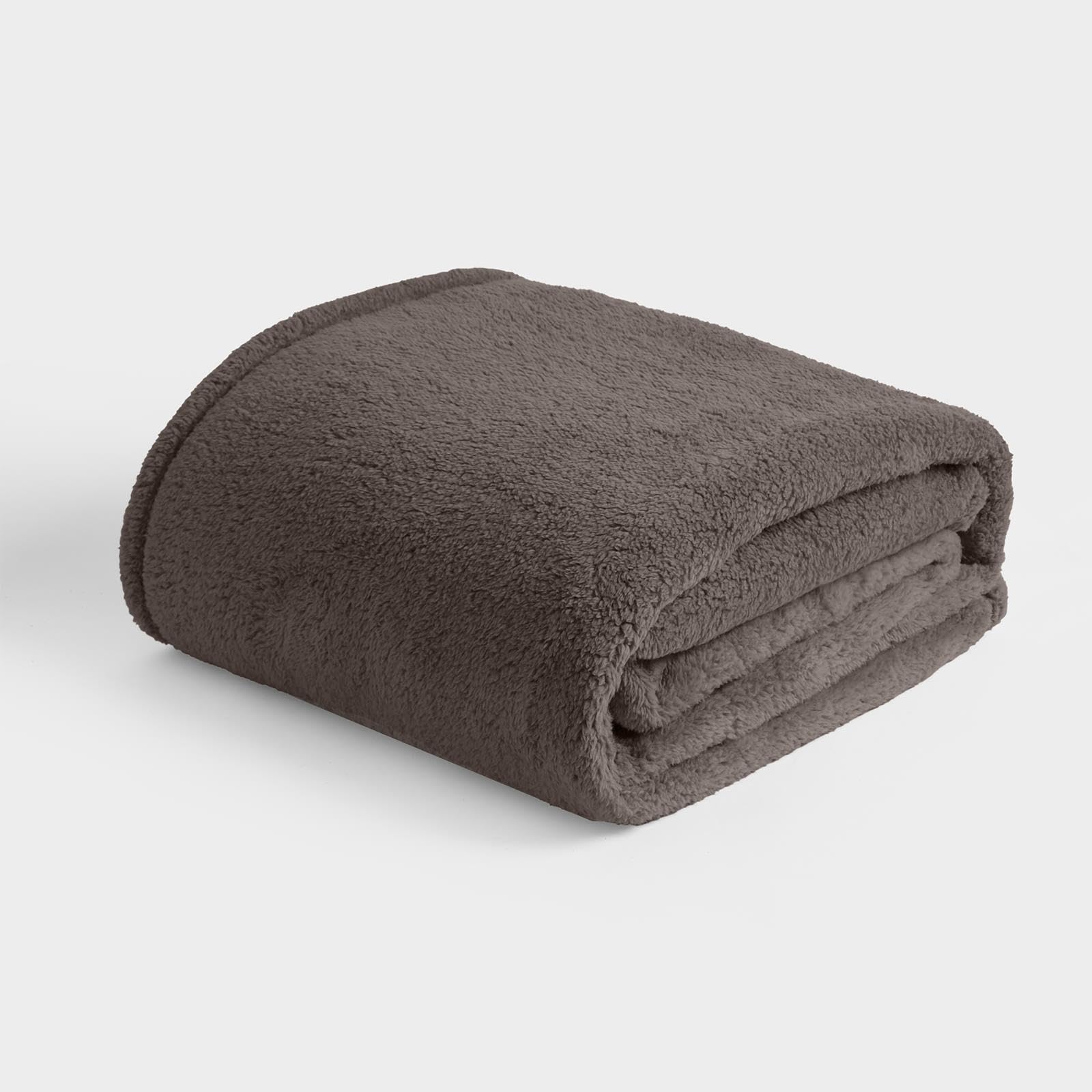 OHS Fleece Throw Blanket 150 cm x 200 cm Dark Grey