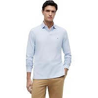 Tommy Hilfiger Uomo Maglietta Polo Maniche Lunghe Regular Fit con Chiusura a Bottoni