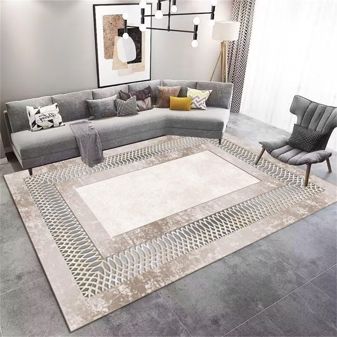 Tapis cuisine lavable moderne 70x200cm contre les taches du salon