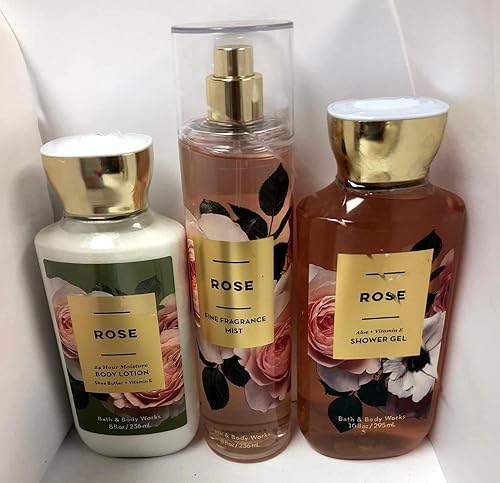 Miniatura 3 de Bath and Body Works - Rose - Gel de ducha, loción corporal y fragancia fina en bruma Daily Trio Verano 2018