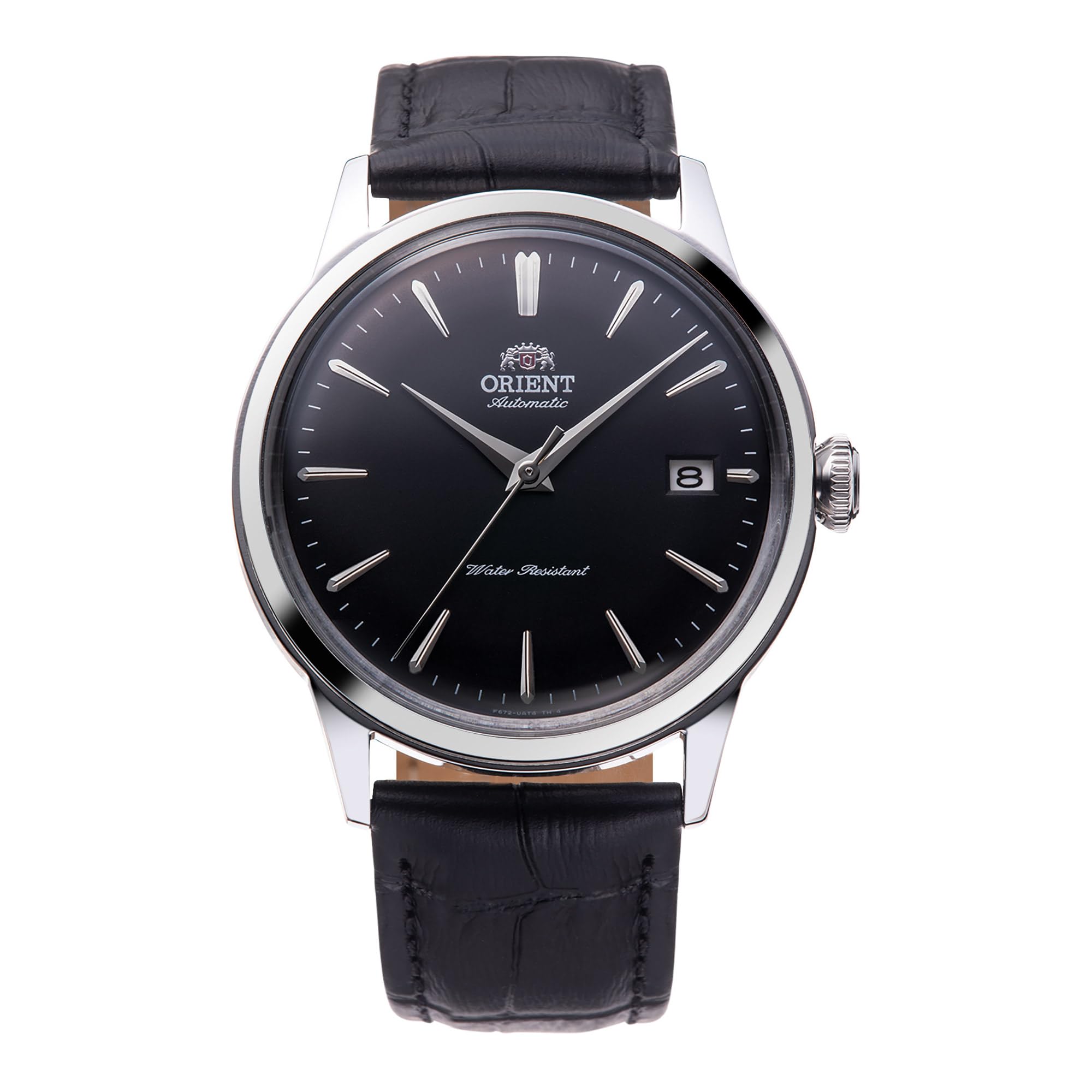 Orient Classic Bambino 38mm - Orologio Uomo Automatico a Carica Manuale Elegante Cinturino In Pelle Nero Cassa In Acciaio Quadrante Nero - RA-AC0M02B30B RA-AC0M02B
