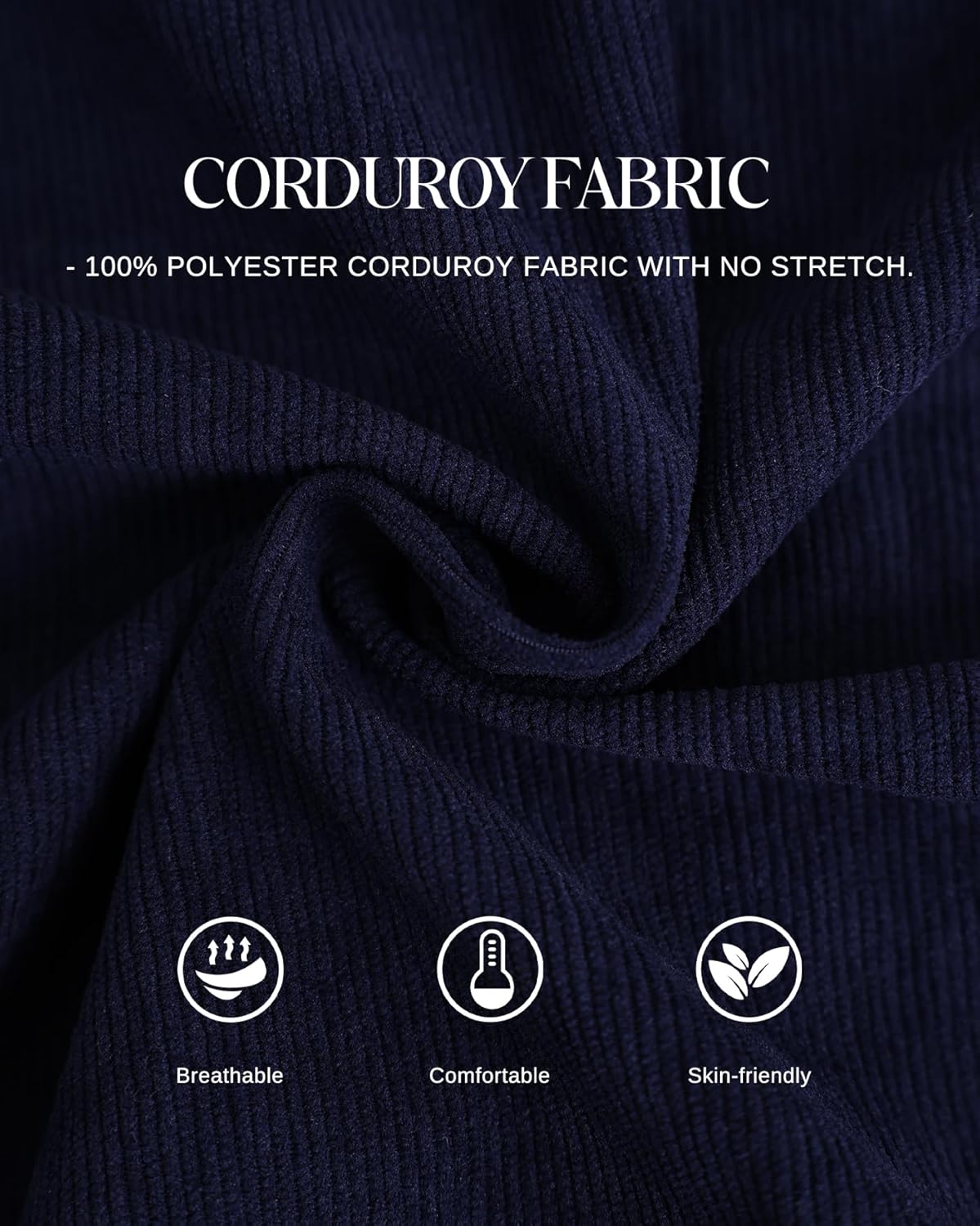 Women's Corduroy Maxi Dress Long Sleeve Cord Button Down Fall Shirt Long Dress with Belt - Image 4