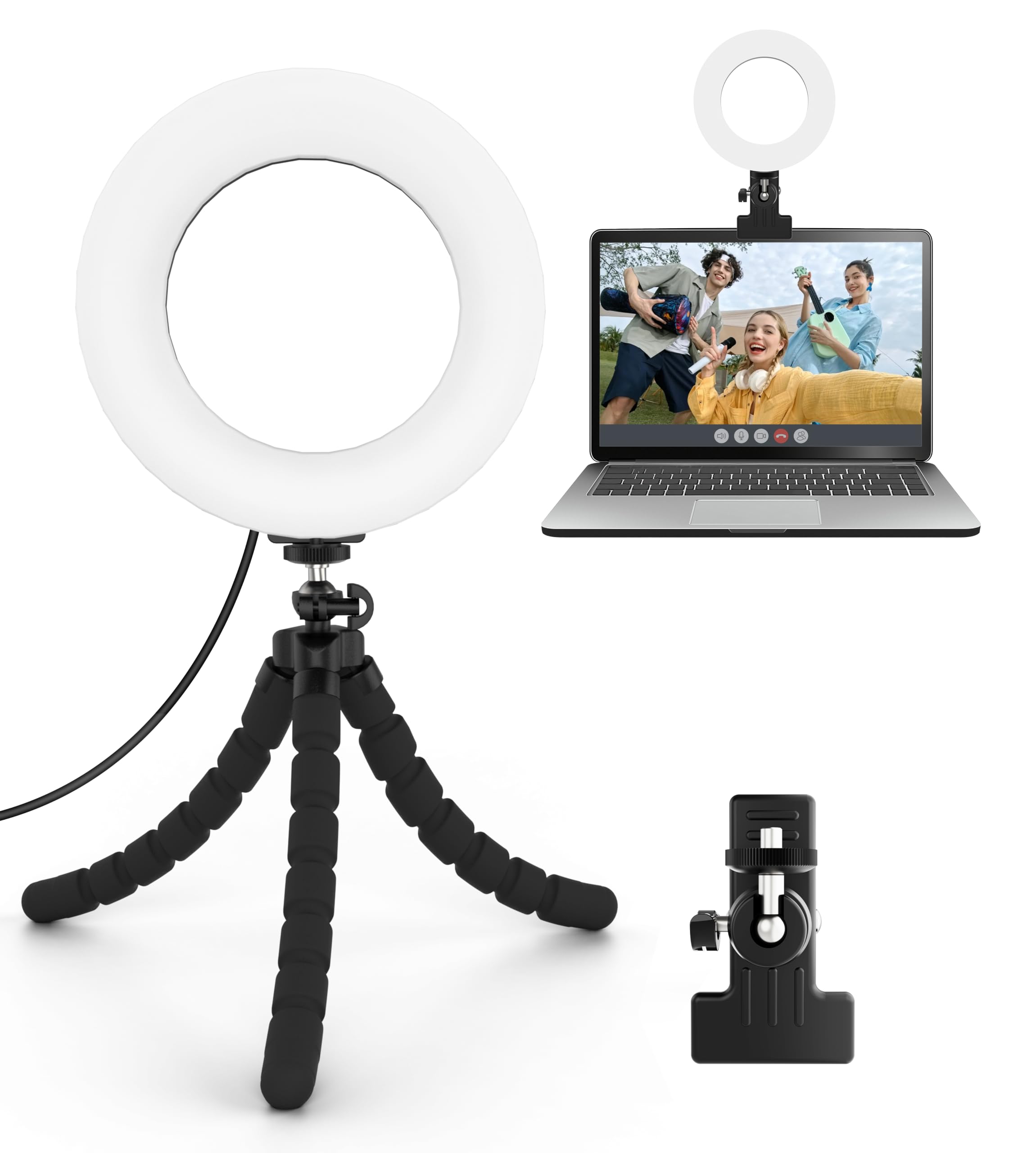 Cyezcor Video Conference Lighting Kit, Ring Light for Monitor Clip On — Amazon image 9