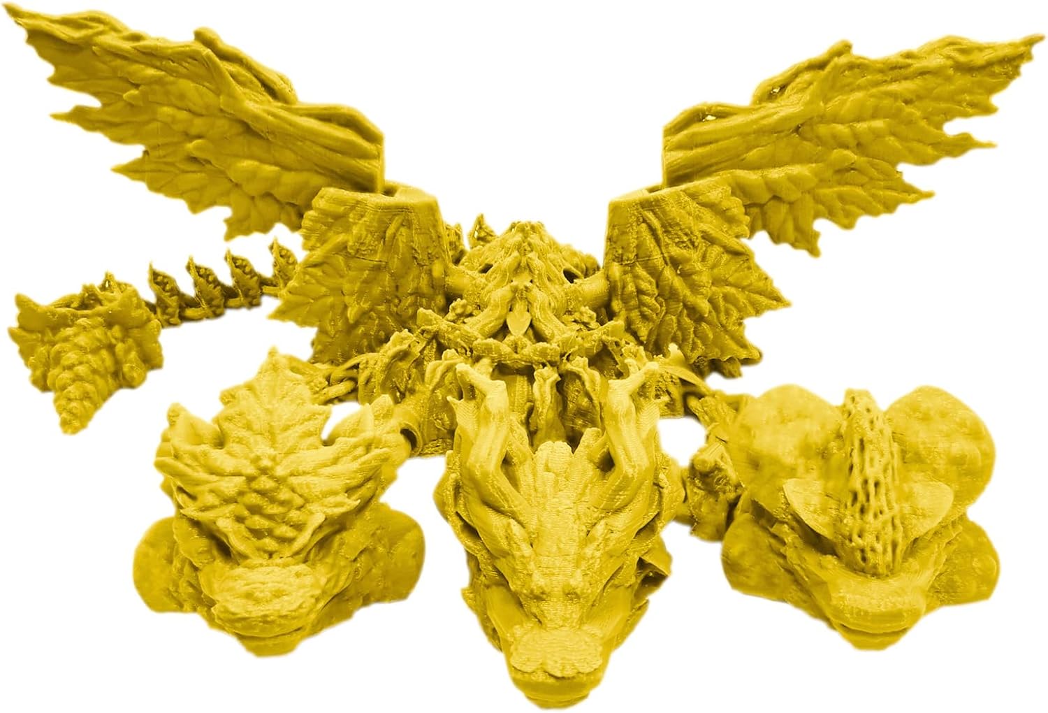 Juguetes de dragón impresos en 3D, dragón articulado de tres