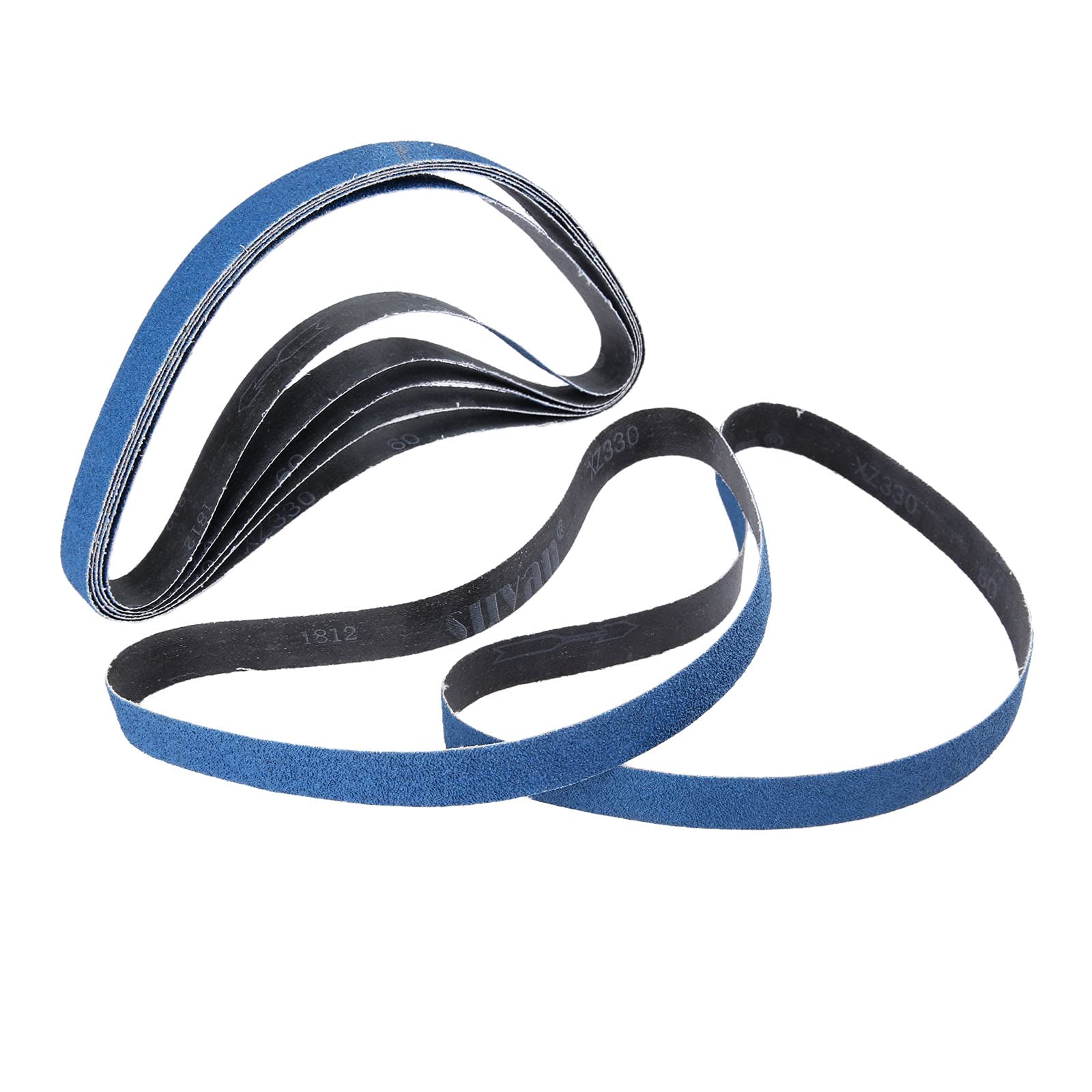 Cintas De Lijado De Óxido De Aluminio - 10 Unidades De 25 X 762 Mm, Granos 60, 80, 120