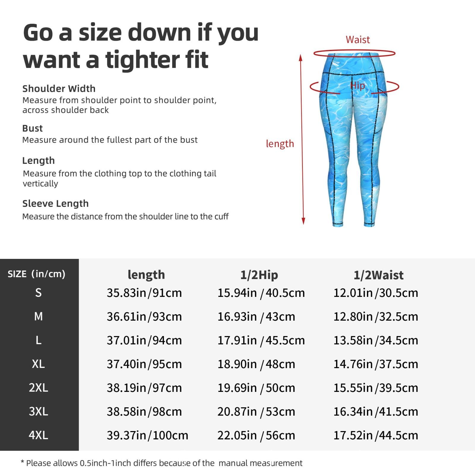 Mexpekil Leggings para mujer UK con bolsillos S-4XL
