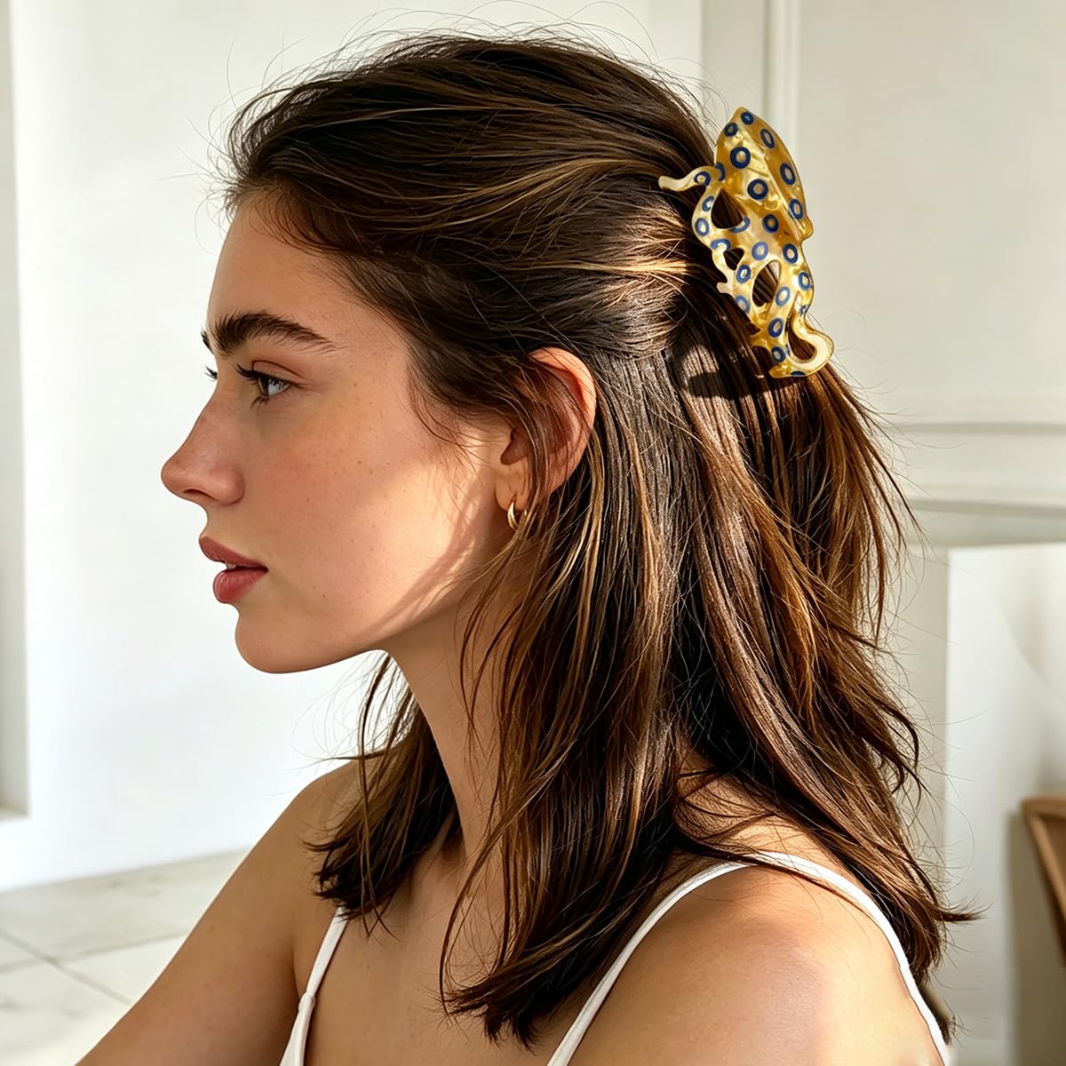 Hair Clips Novelty Cute Blue Ringed Octopus image 3