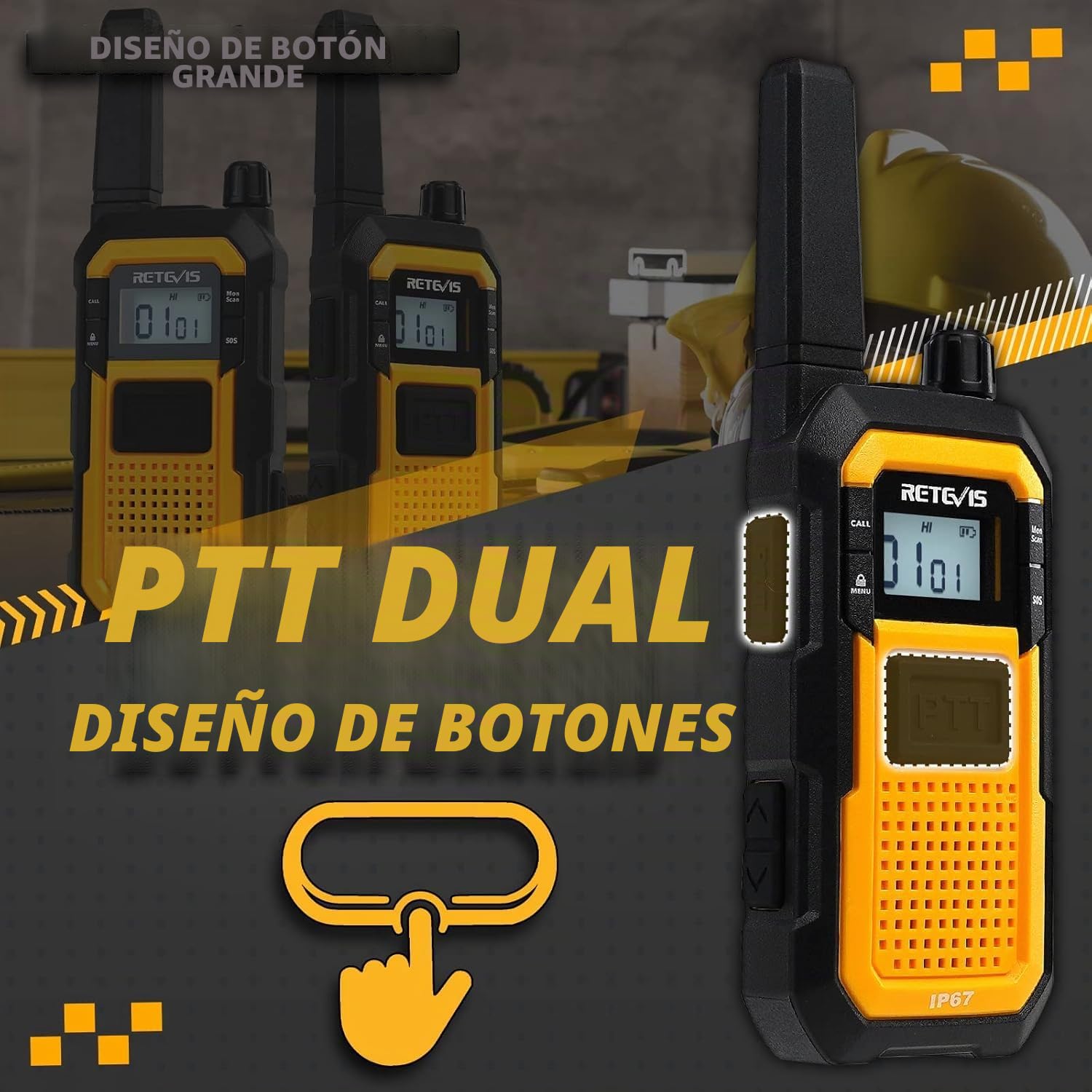 Retevis RB648 Walkie Talkies para Adultoscon, Radio Bidireccional