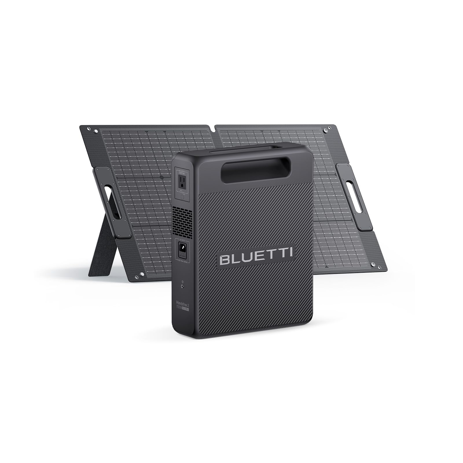 BLUETTI Handsfree 2 Solar Generator with 100W Solar Panel Ships Separately 512Wh 700W LiFePO4 5 Output Ports Portable